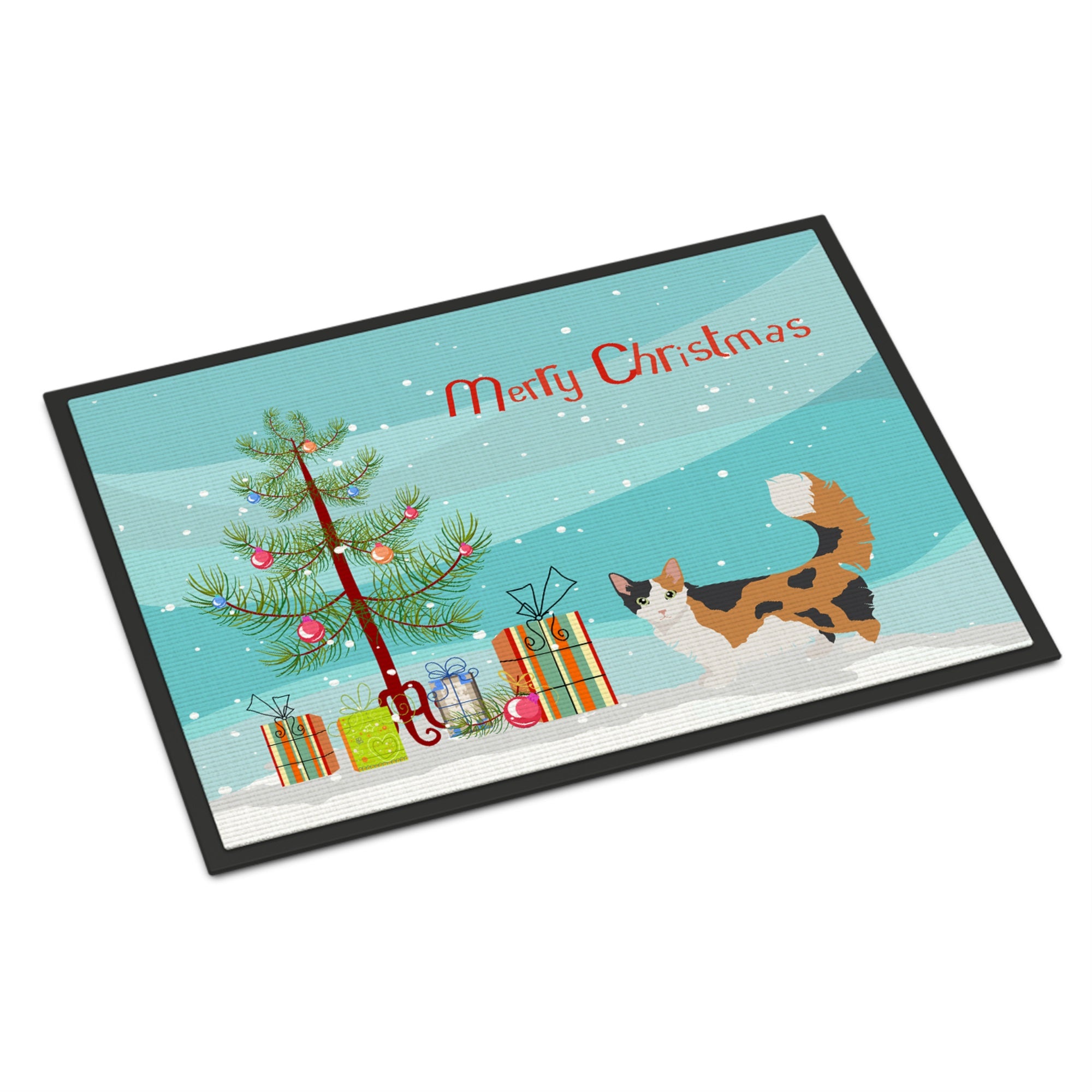 Skookum Cat Merry Christmas Indoor Or Outdoor Mat 18X27