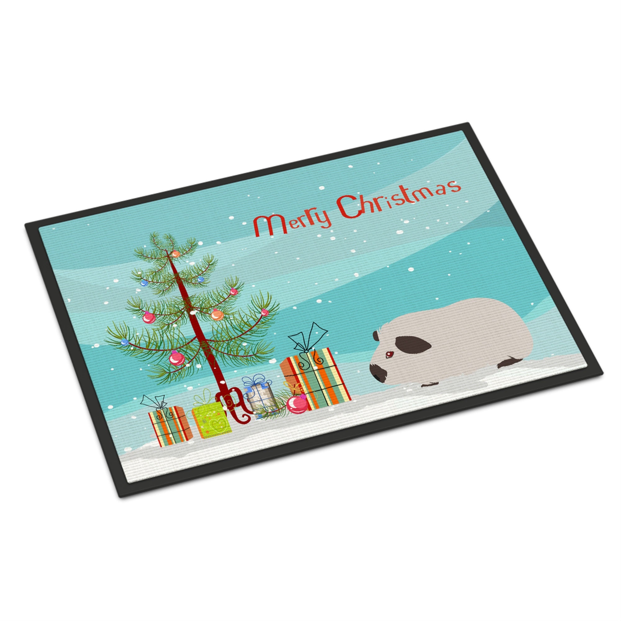 Himalayan Guinea Pig Merry Christmas Indoor Or Outdoor Mat 24X36