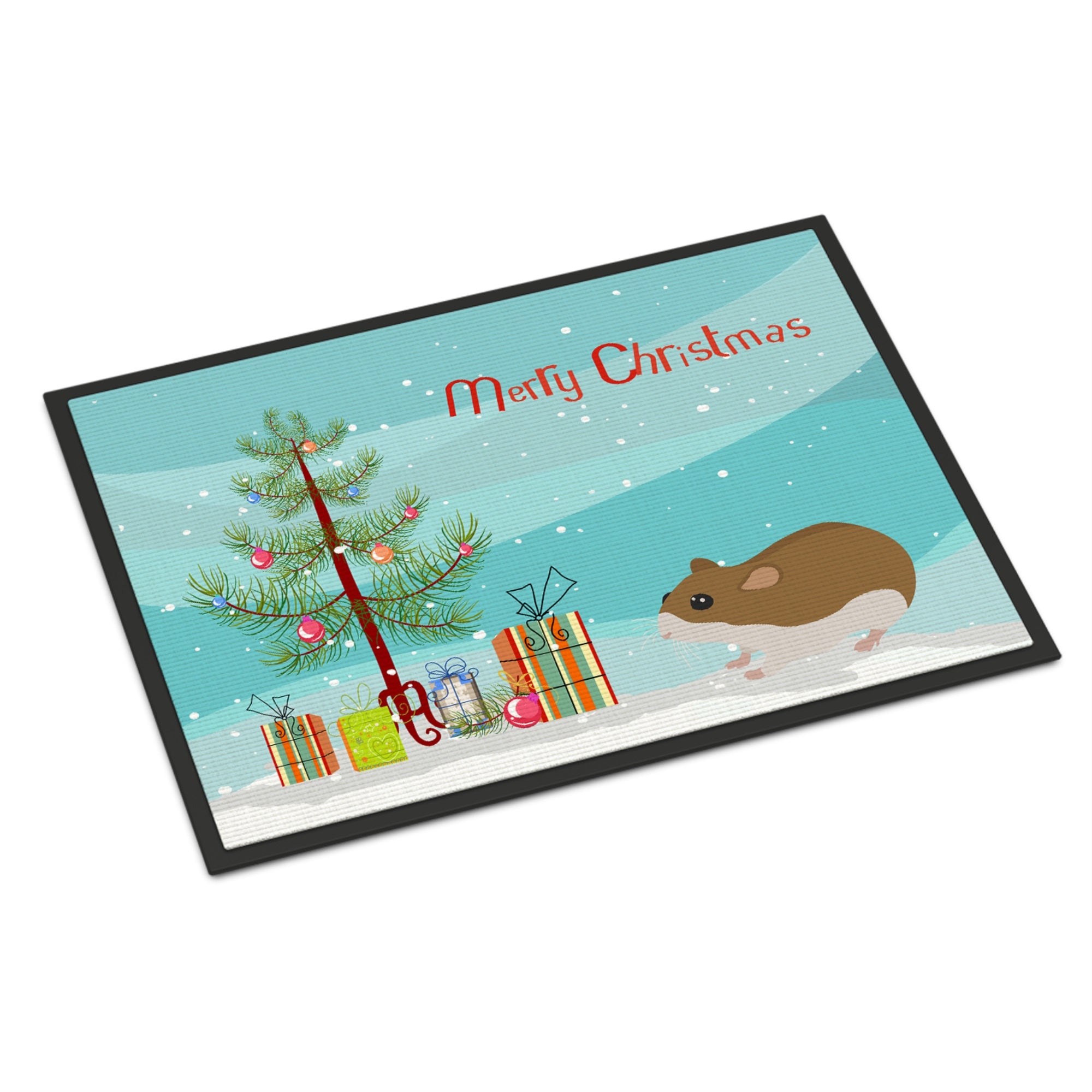Chinese Hamster Merry Christmas Indoor Or Outdoor Mat 24X36