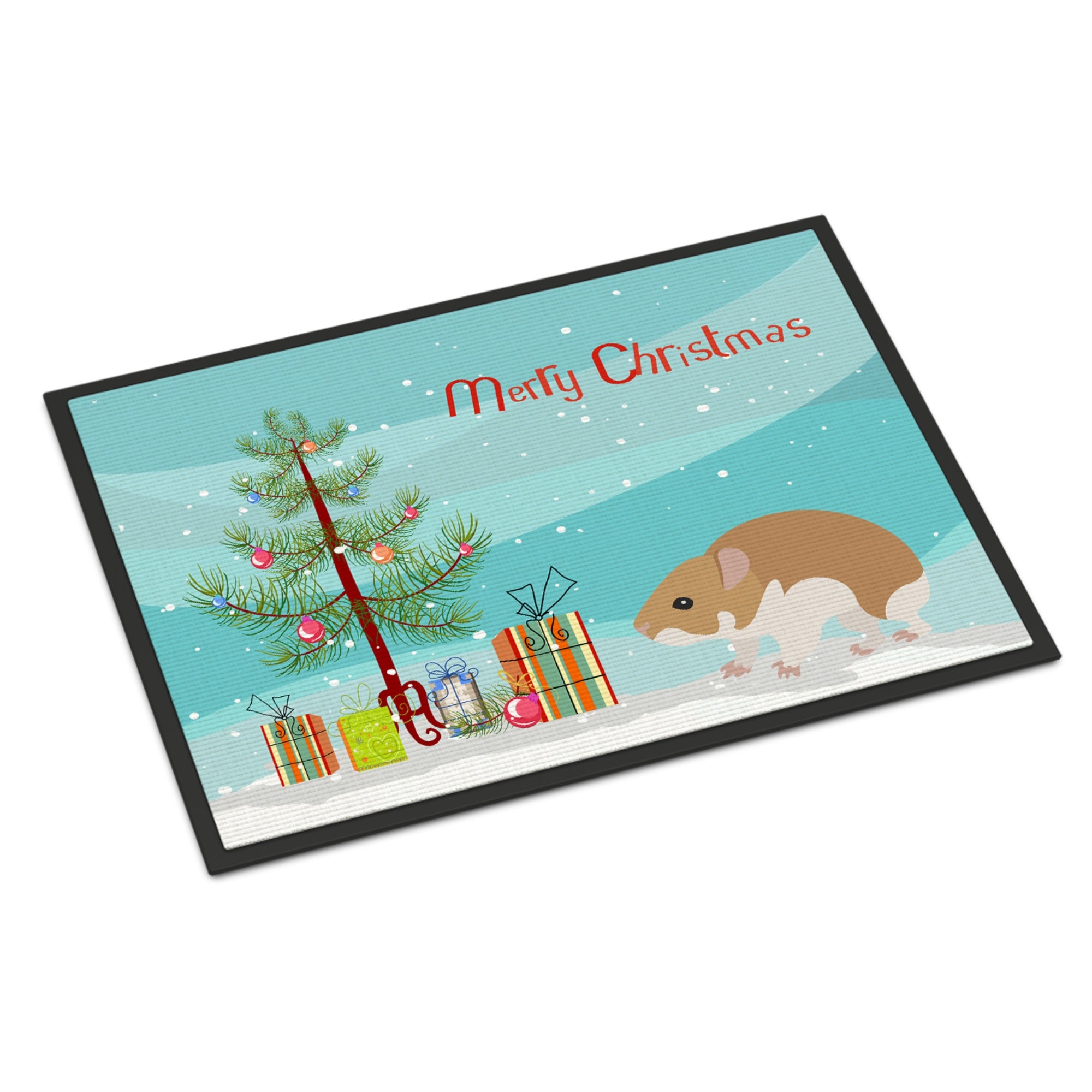Turkish Hamster Merry Christmas Indoor Or Outdoor Mat 24X36