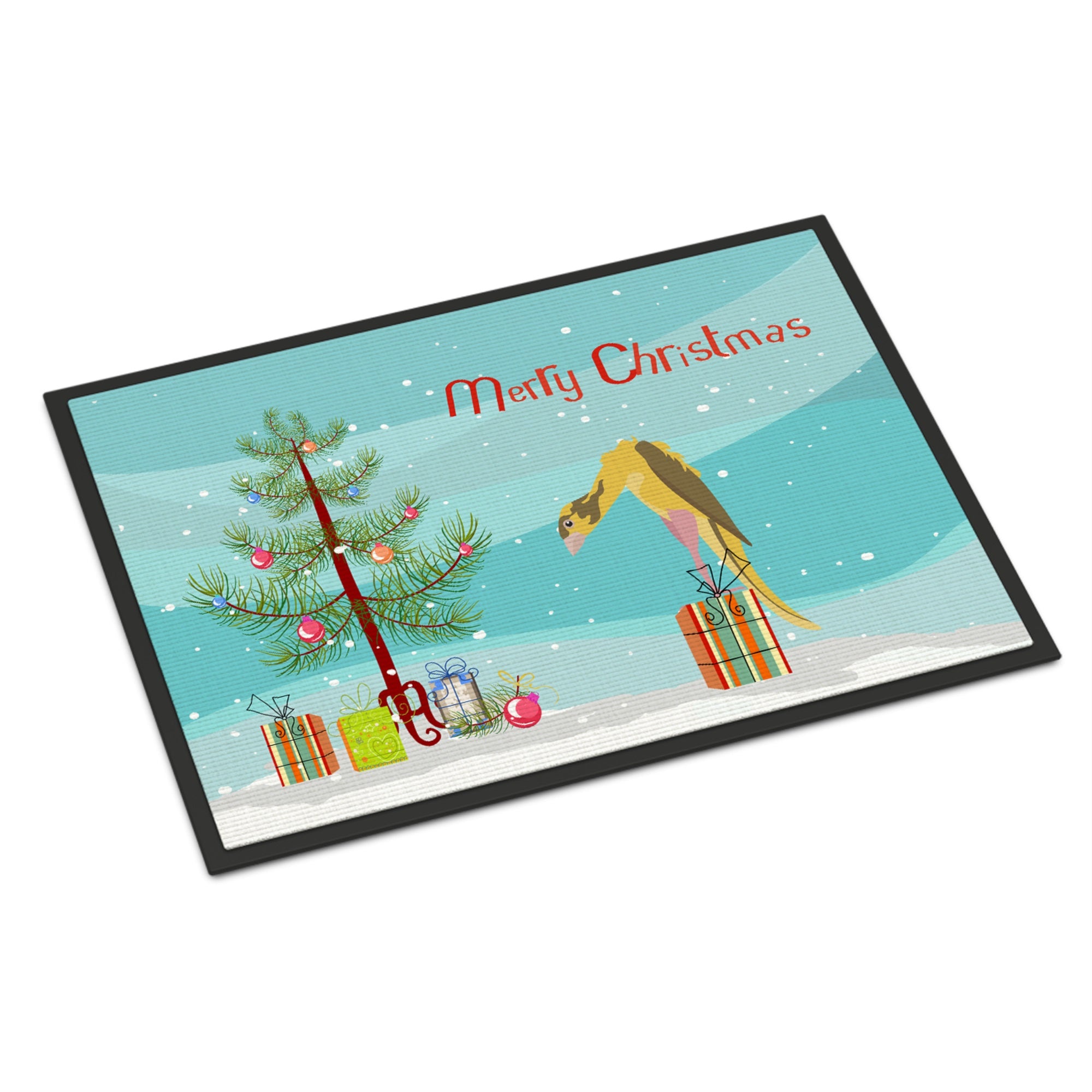 Jibso Canary Merry Christmas Indoor Or Outdoor Mat 24X36
