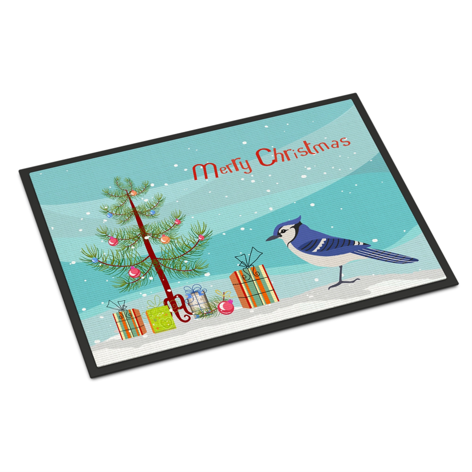 Jay Bird Merry Christmas Indoor Or Outdoor Mat 24X36