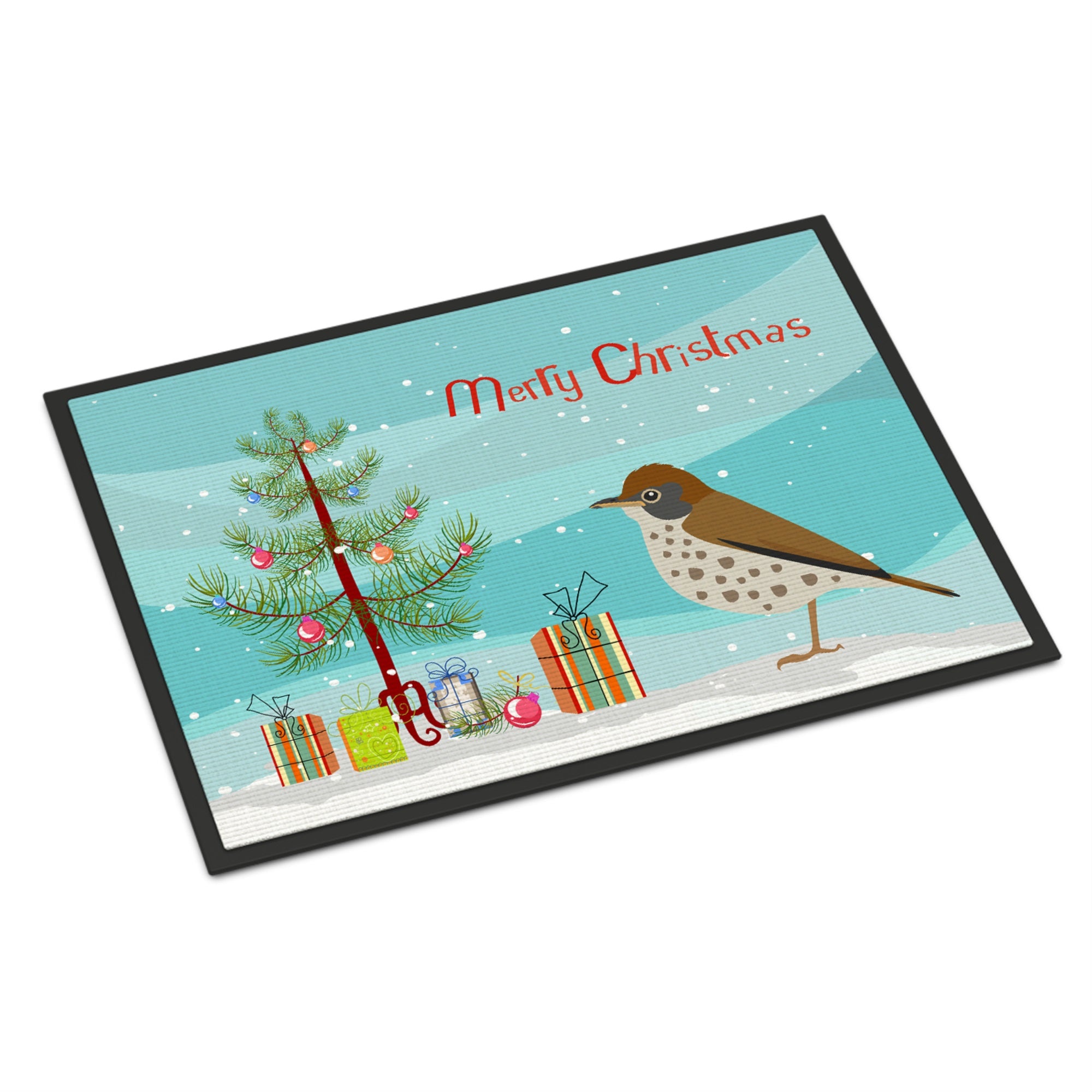 Thrush Merry Christmas Indoor Or Outdoor Mat 24X36