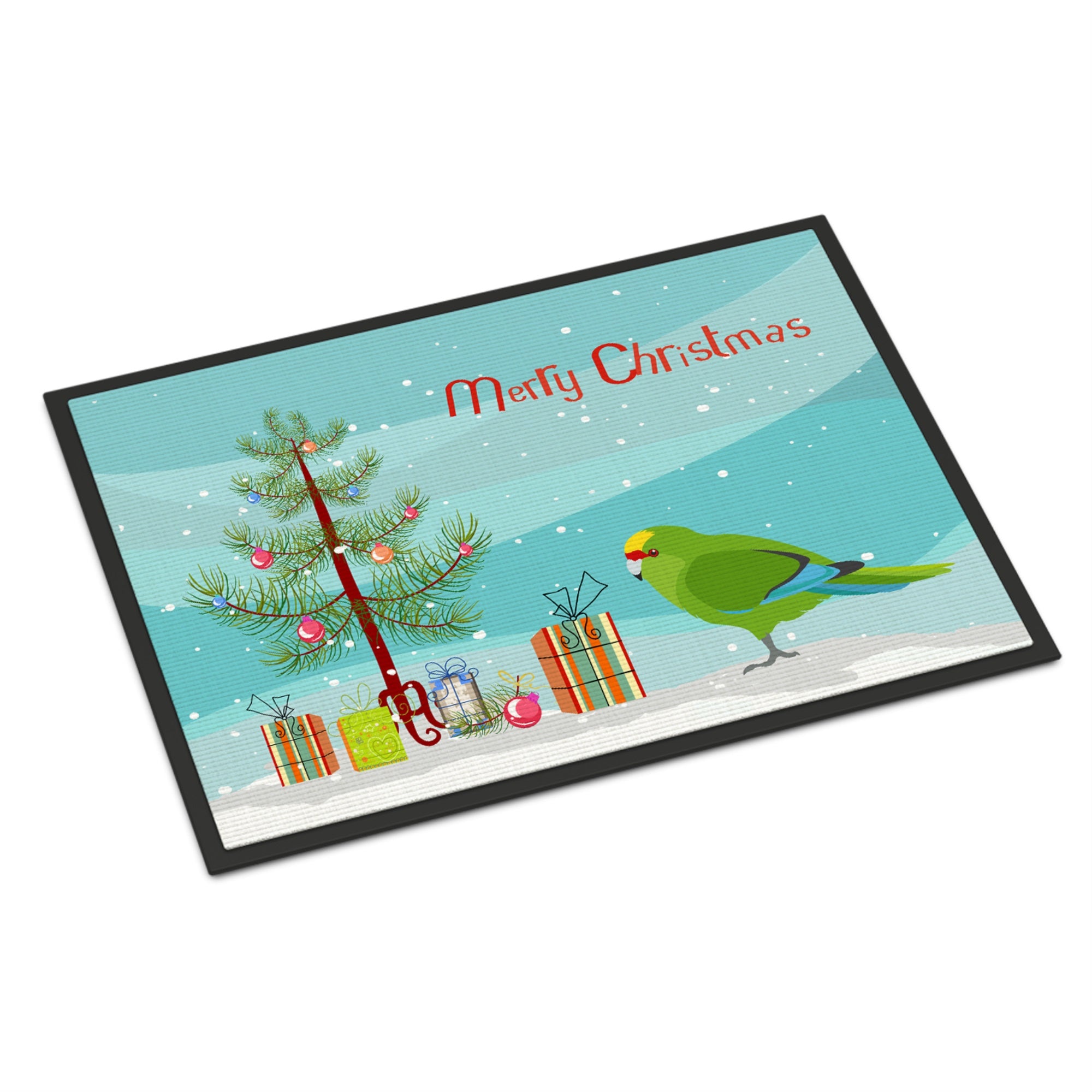 New Zealand Parakeet Merry Christmas Indoor Or Outdoor Mat 24X36