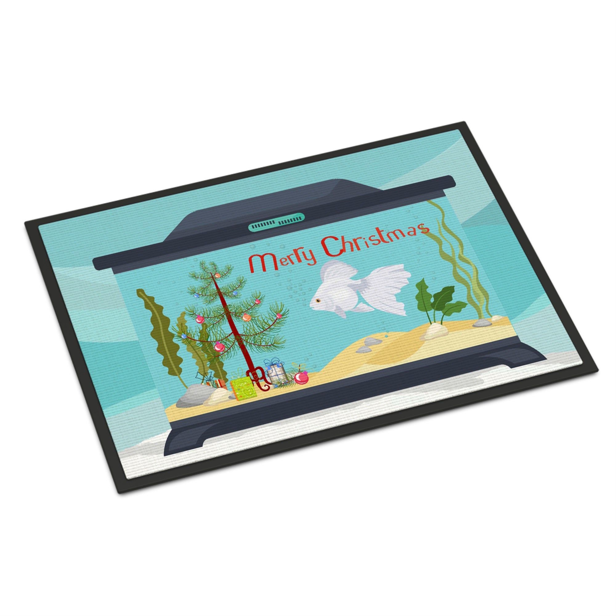 Ryukin Goldfish Merry Christmas Indoor Or Outdoor Mat 24X36