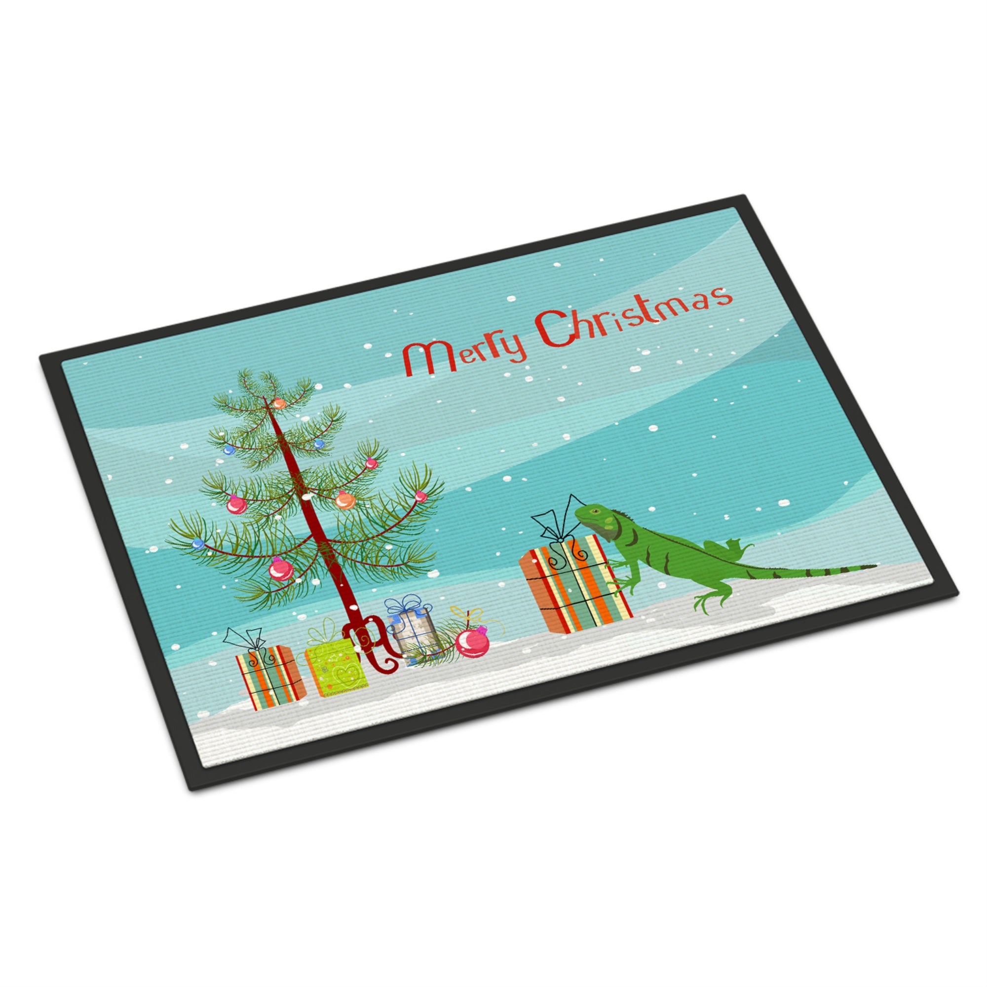 Iguana Merry Christmas Indoor Or Outdoor Mat 24X36
