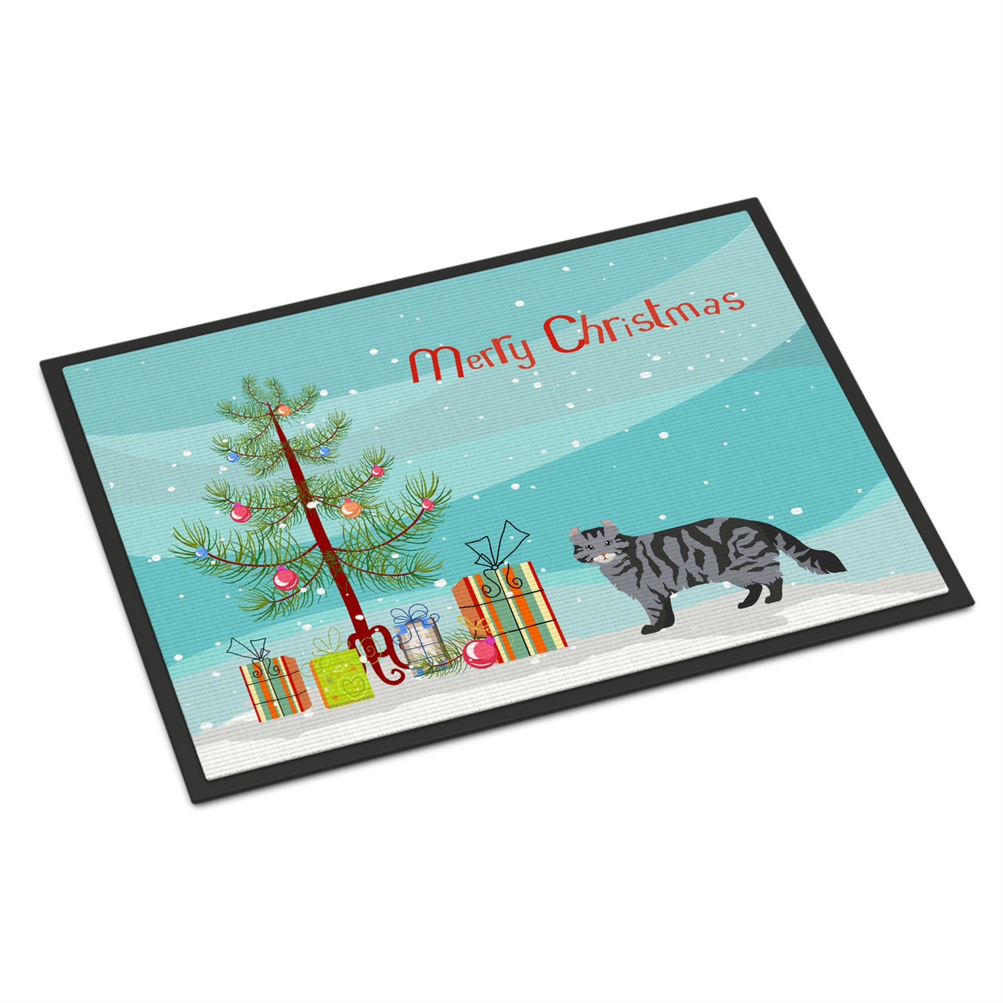 American Curl #1 Cat Merry Christmas Indoor Or Outdoor Mat 24X36