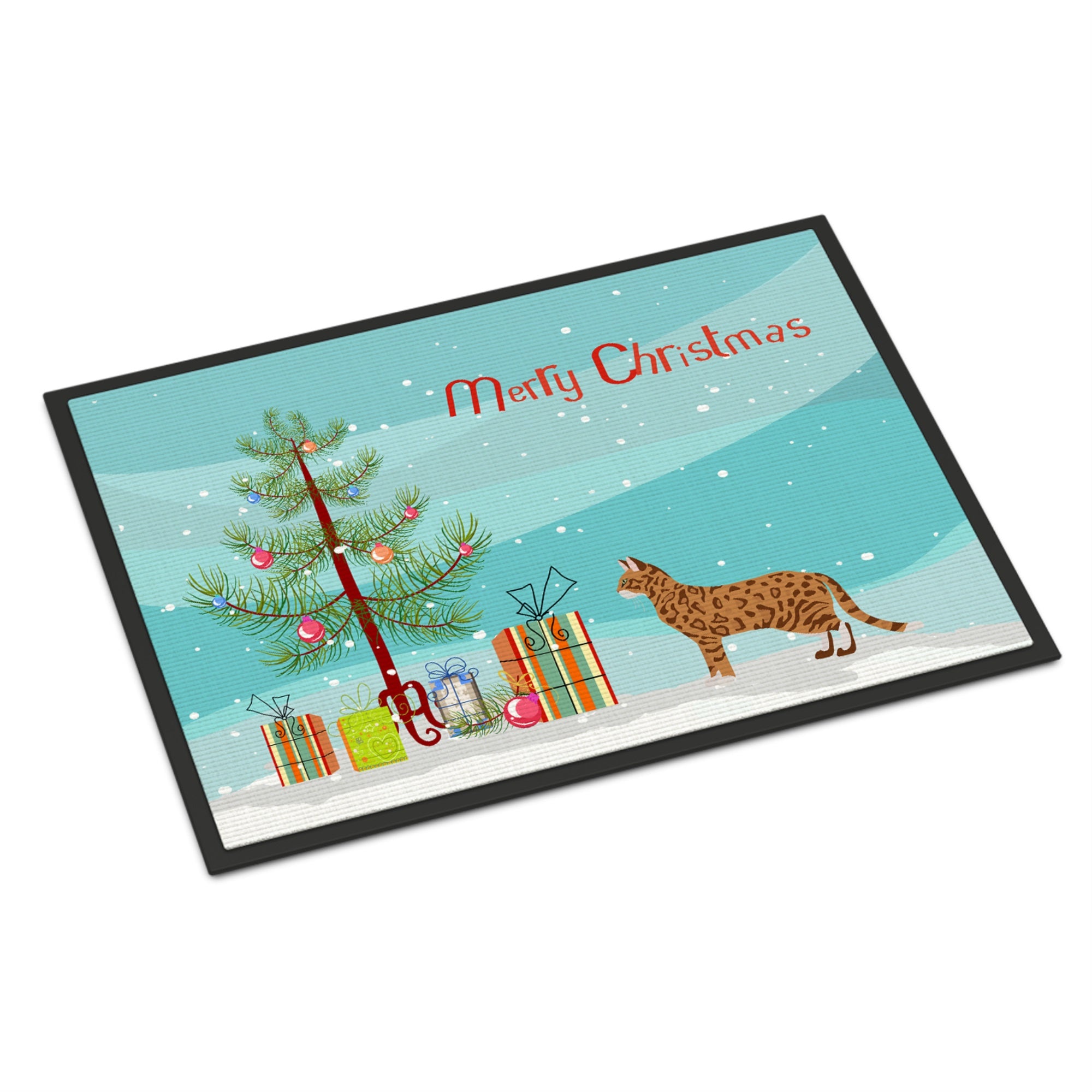 Cheetoh #3 Cat Merry Christmas Indoor Or Outdoor Mat 24X36