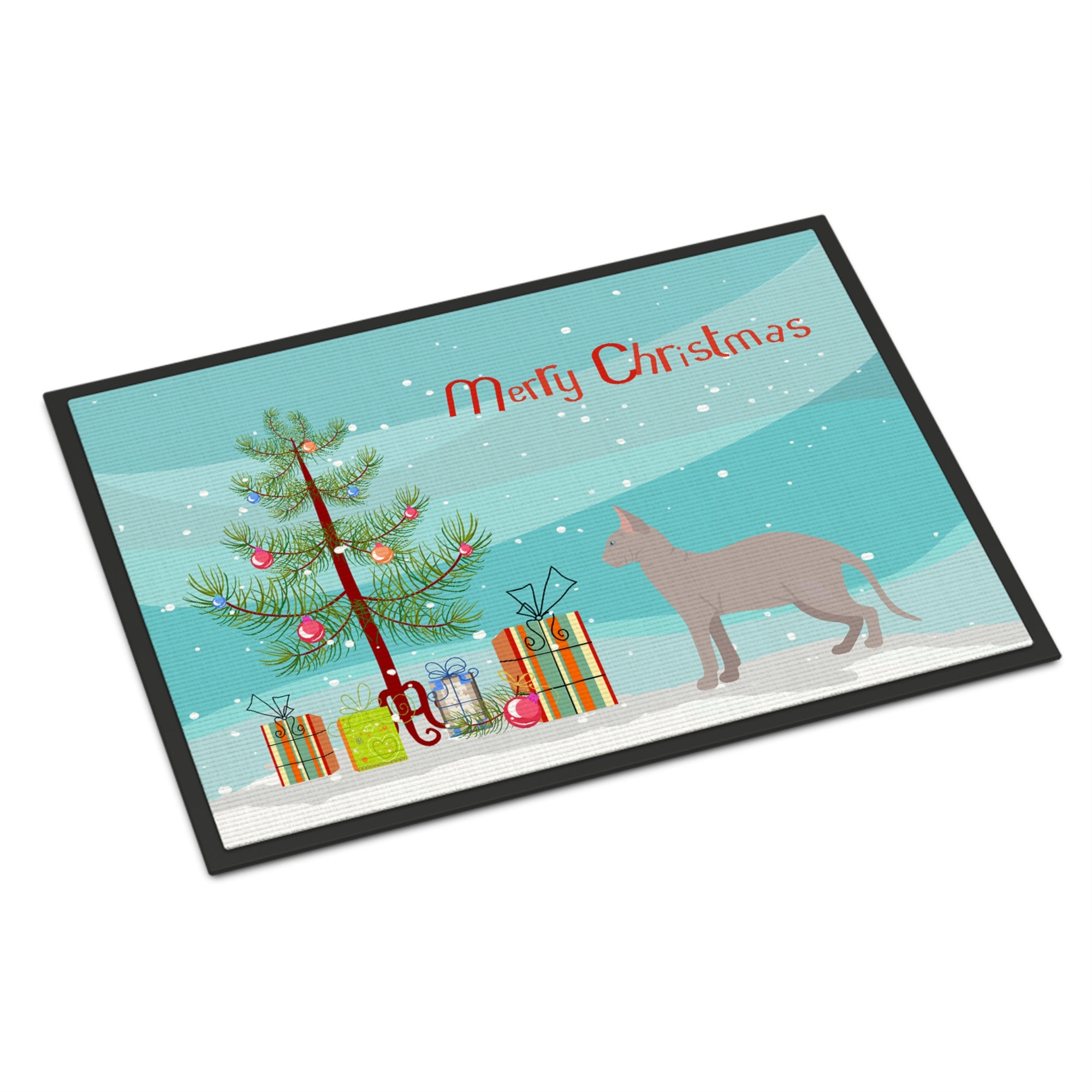 Don Sphynx Cat Merry Christmas Indoor Or Outdoor Mat 24X36
