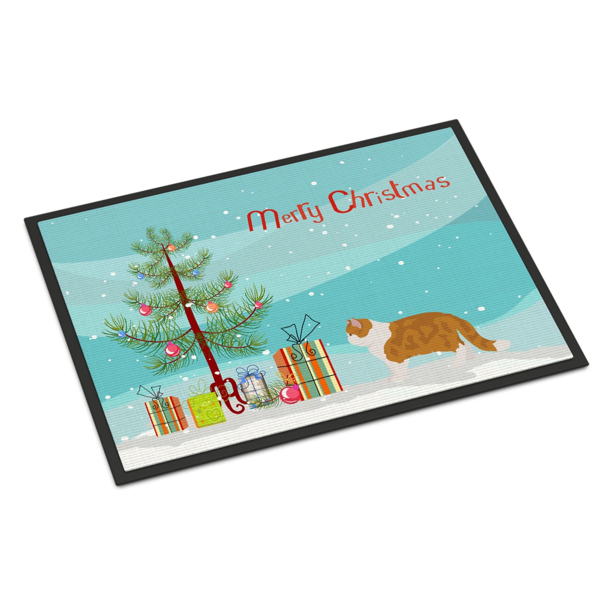 Exotic Shorthair #1 Cat Merry Christmas Indoor Or Outdoor Mat 24X36
