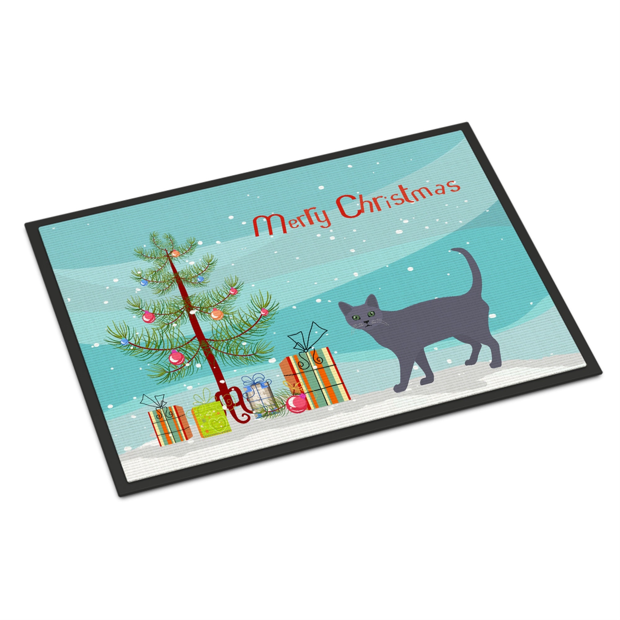 Korat #3 Cat Merry Christmas Indoor Or Outdoor Mat 24X36