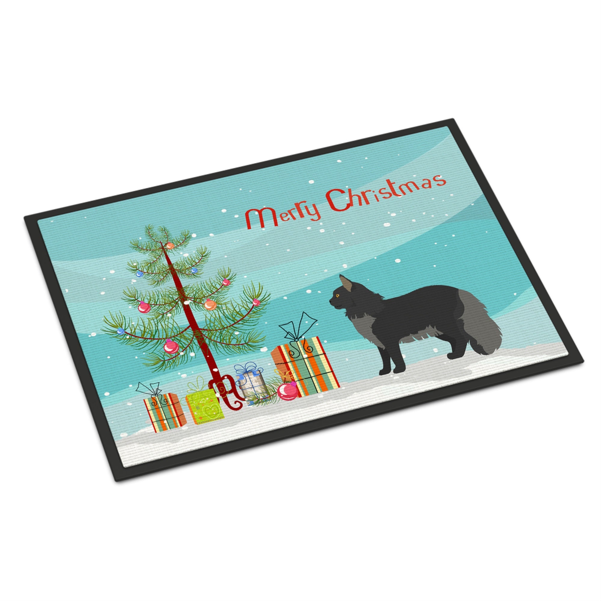 Maine Coon #2 Cat Merry Christmas Indoor Or Outdoor Mat 24X36