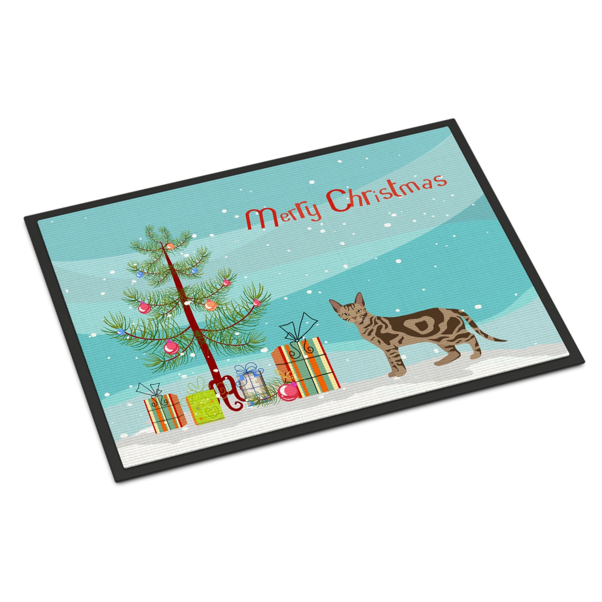 Sokoke Cat Merry Christmas Indoor Or Outdoor Mat 24X36
