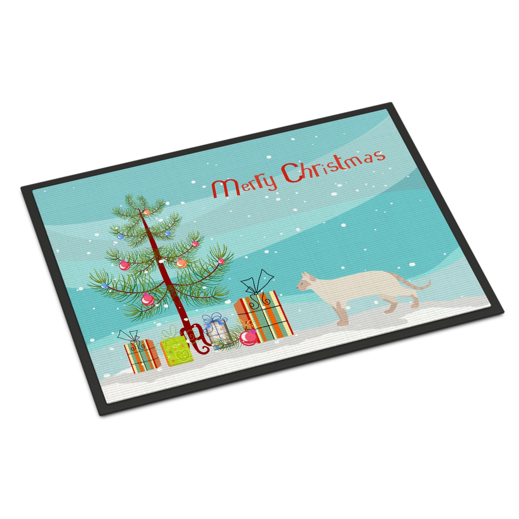 Tonkinese #2 Cat Merry Christmas Indoor Or Outdoor Mat 24X36