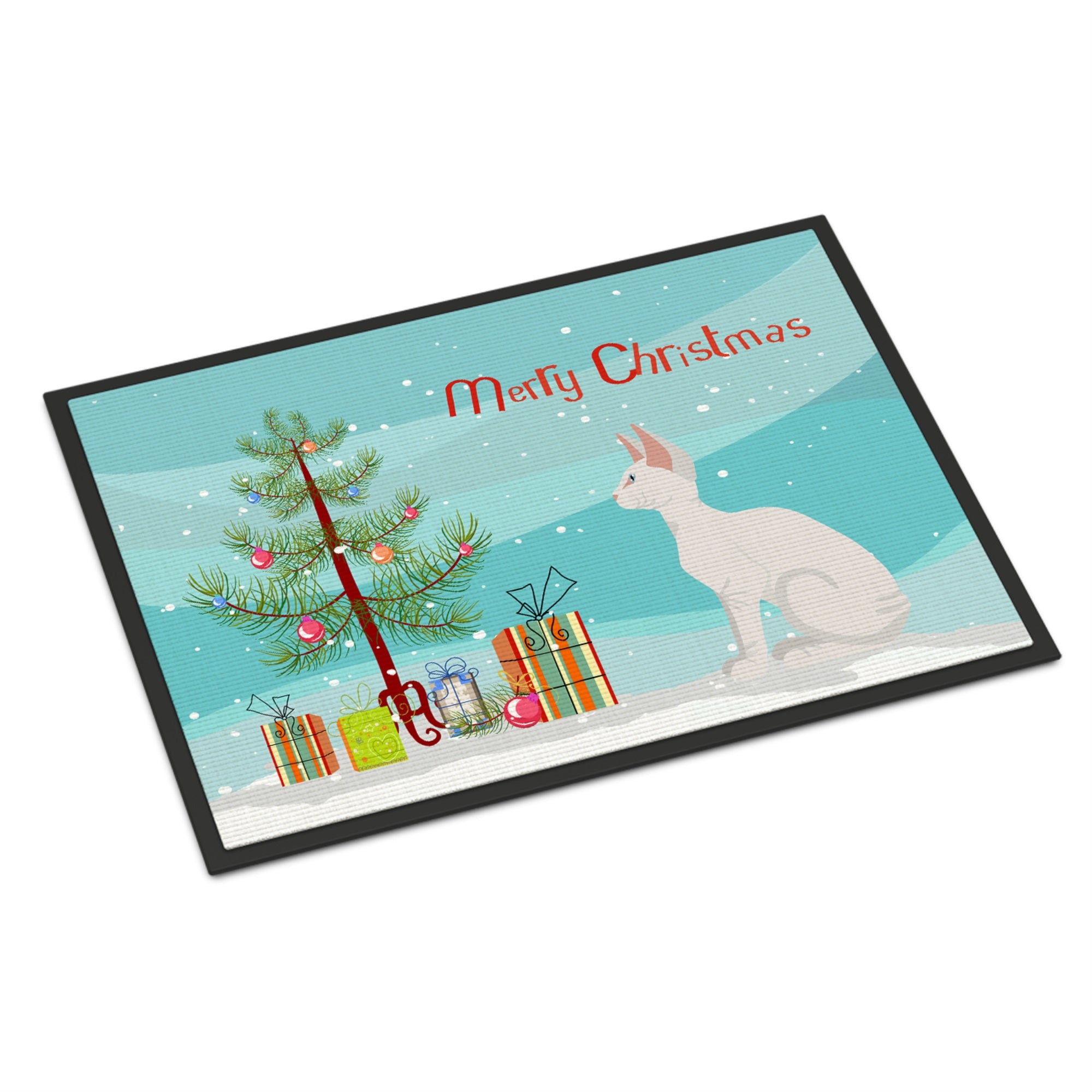 Sphynx #3 Cat Merry Christmas Indoor Or Outdoor Mat 24X36