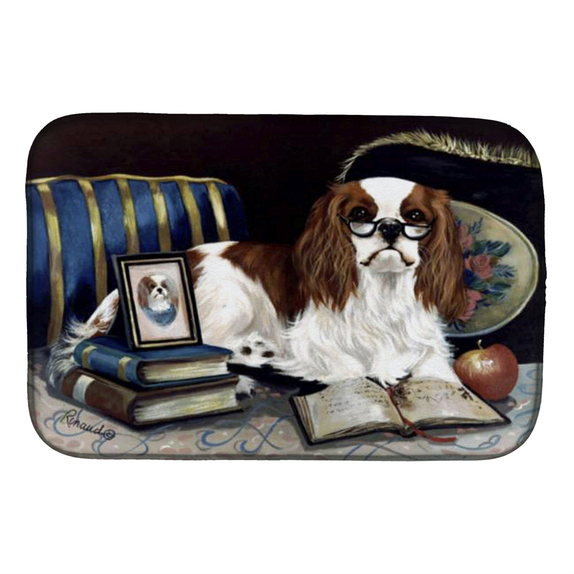 Cavalier Spaniel Perfect Student Dish Drying Mat