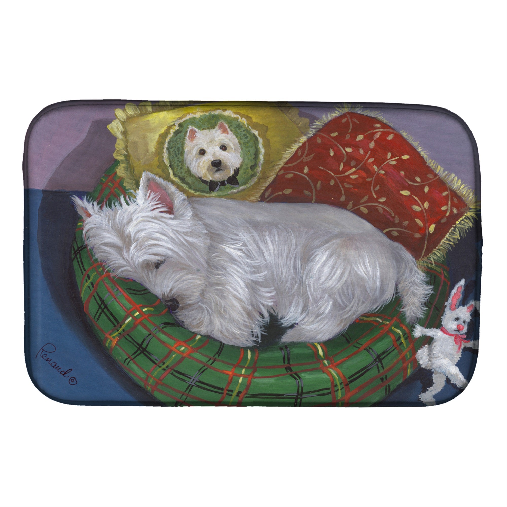 Westie Precious Toto Dish Drying Mat