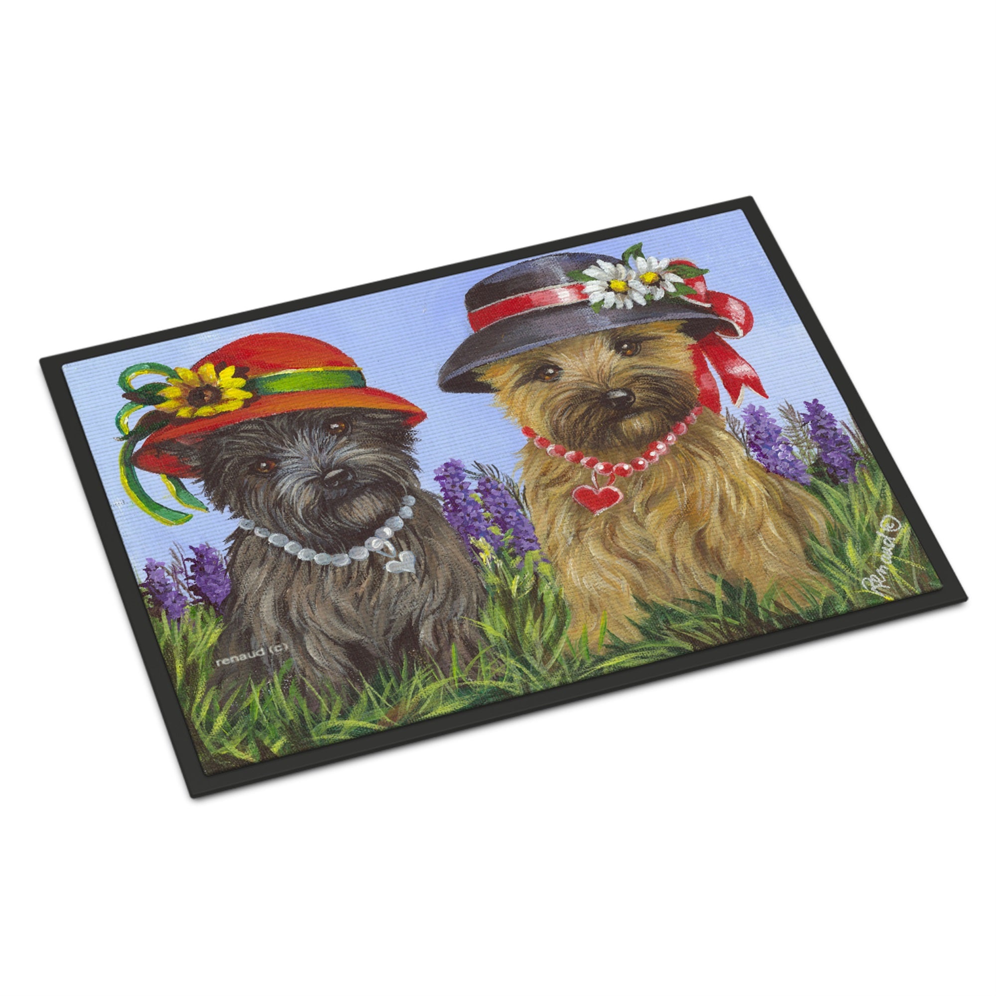Cairn Terrier Sisters Indoor Or Outdoor Mat 24X36