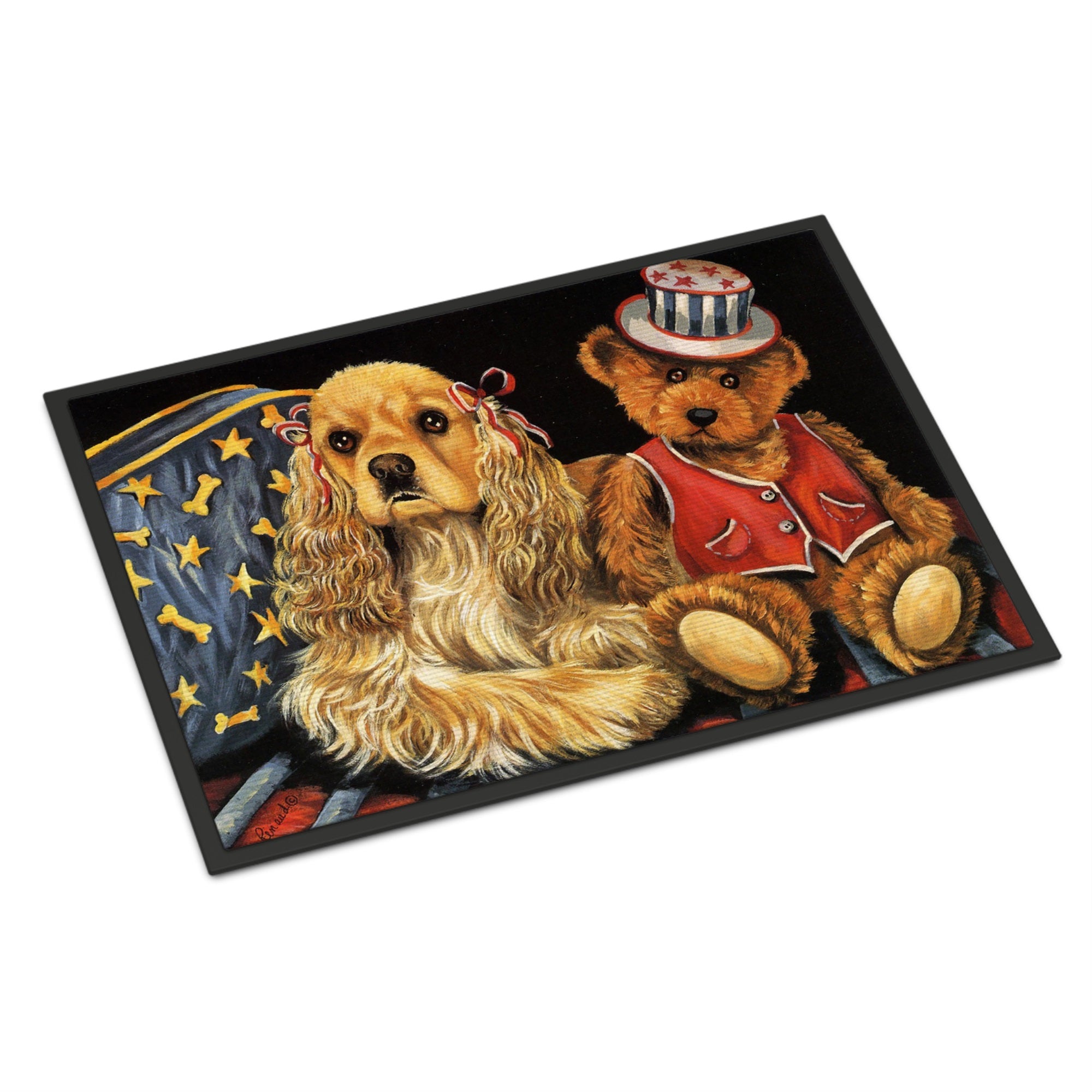 Cocker Spaniel Annie And Henri Indoor Or Outdoor Mat 24X36