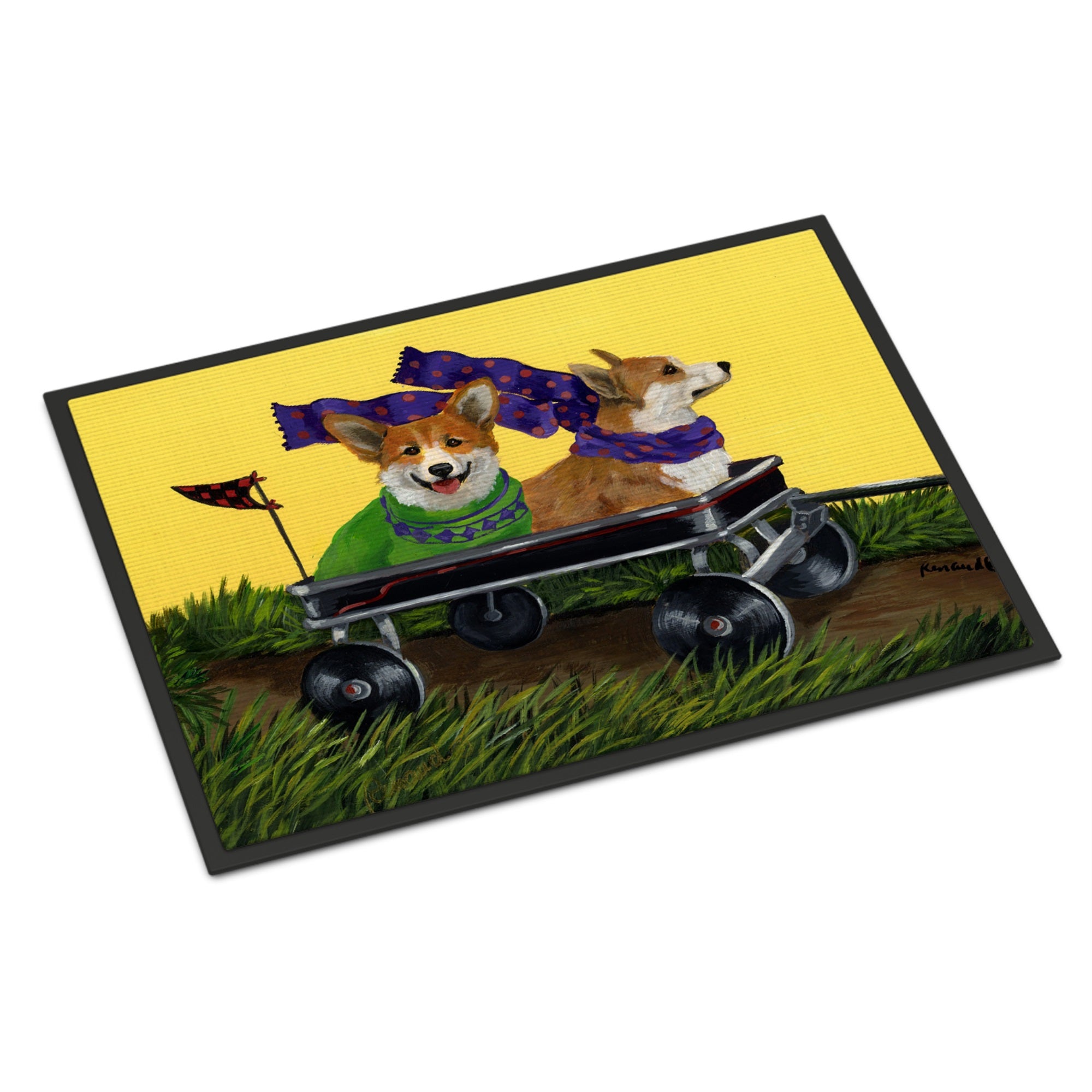 Corgi Express Indoor Or Outdoor Mat 24X36