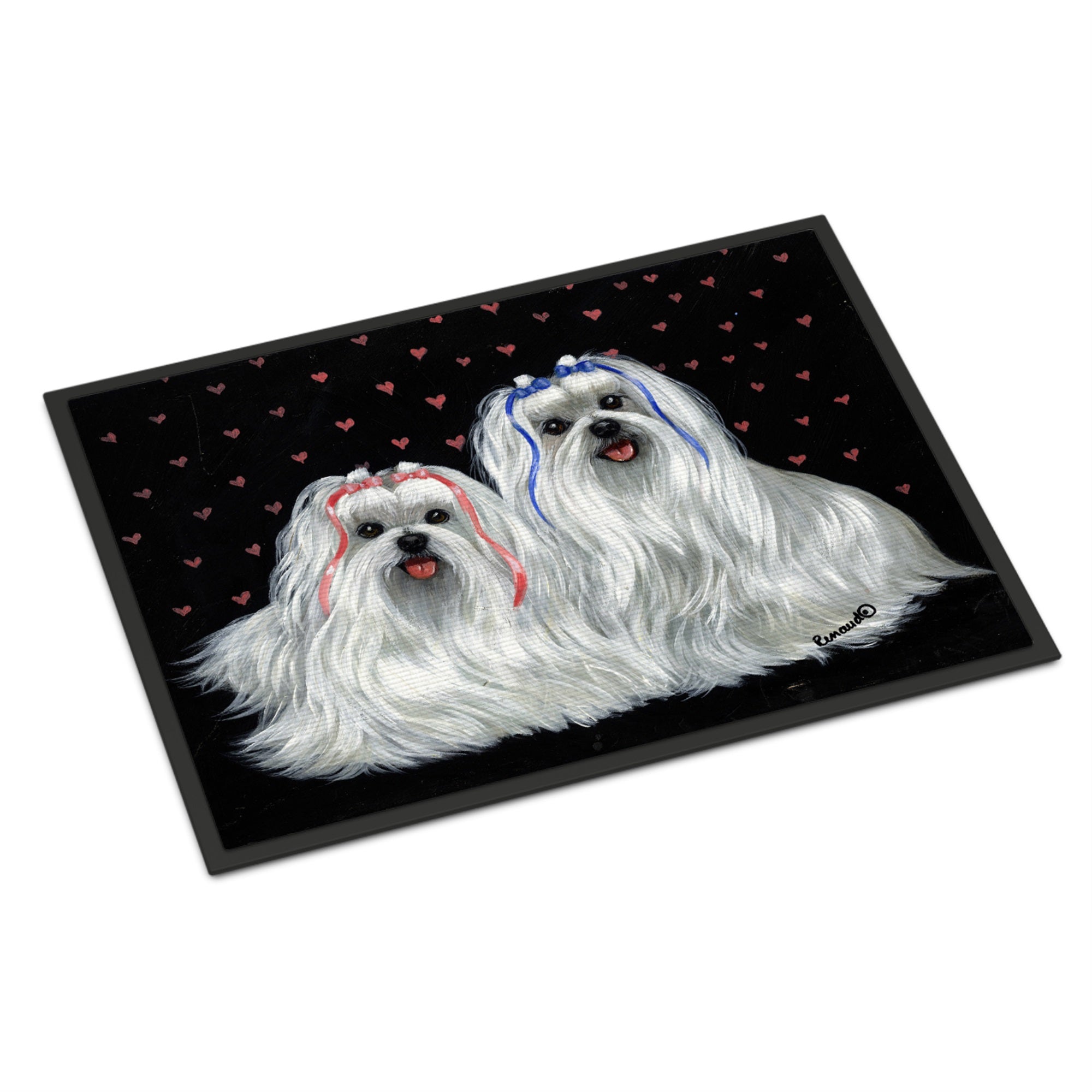 Maltese Sweethearts Indoor Or Outdoor Mat 24X36