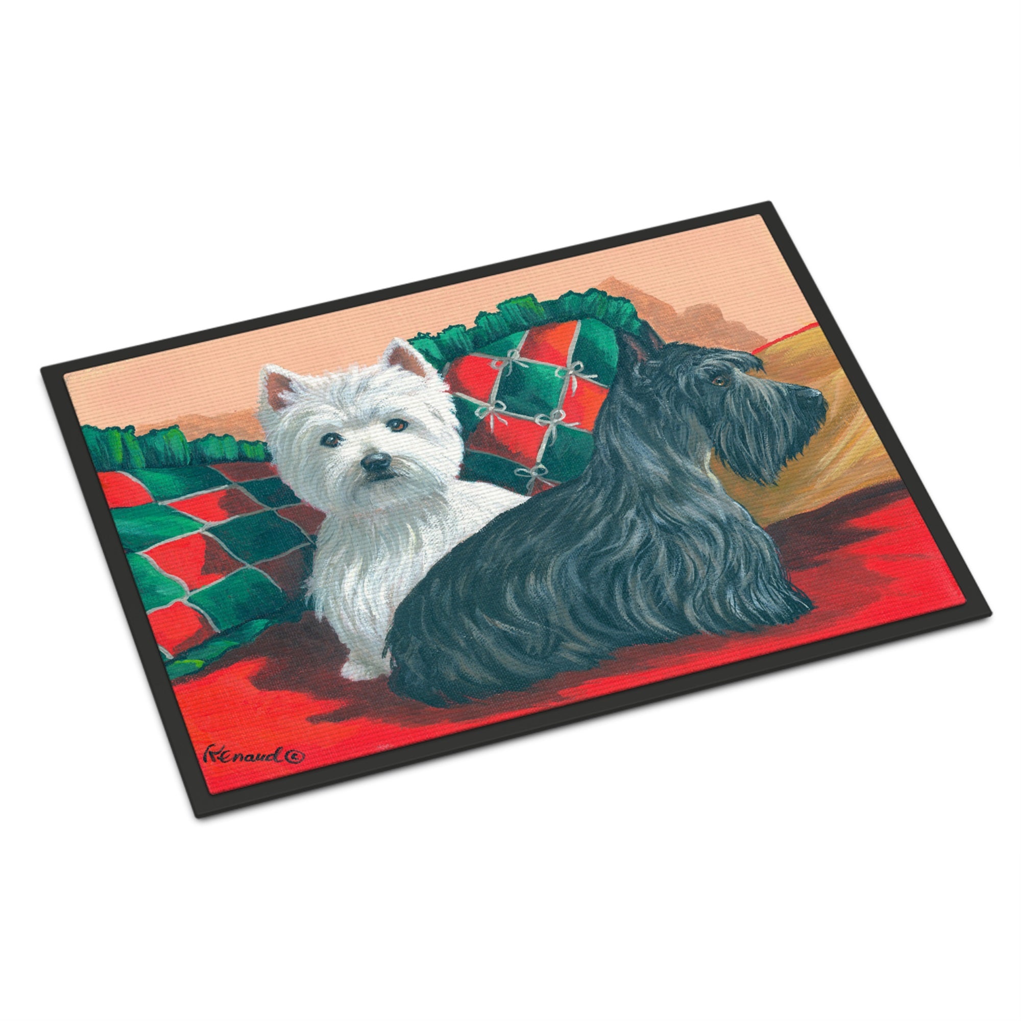 Westie And Scottie Great Scots Indoor Or Outdoor Mat 24X36