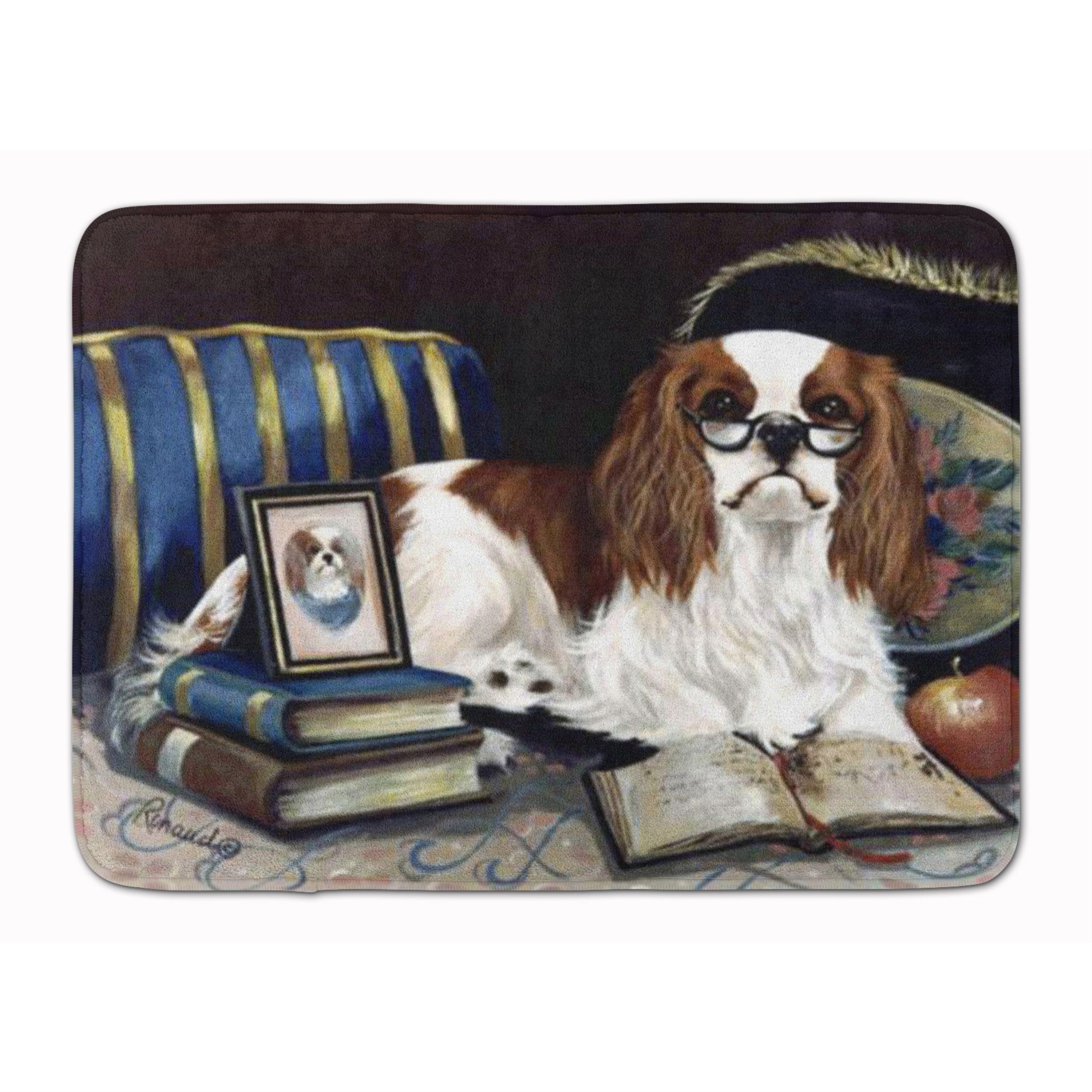 Cavalier Spaniel Perfect Student Machine Washable Memory Foam Mat