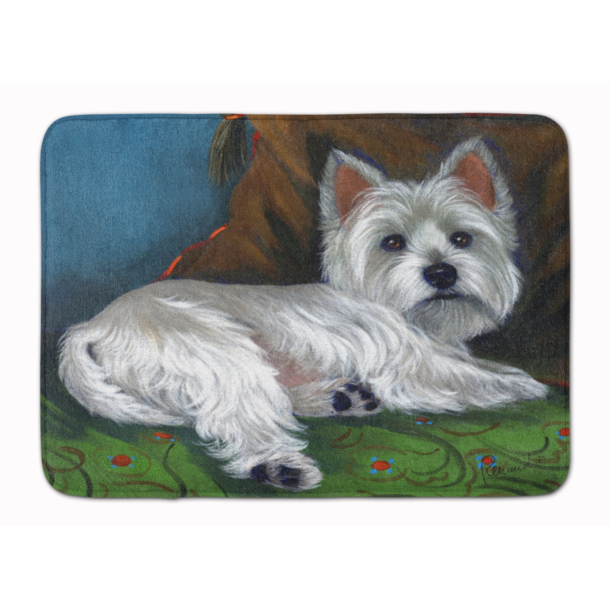 Westie Wake Up Machine Washable Memory Foam Mat