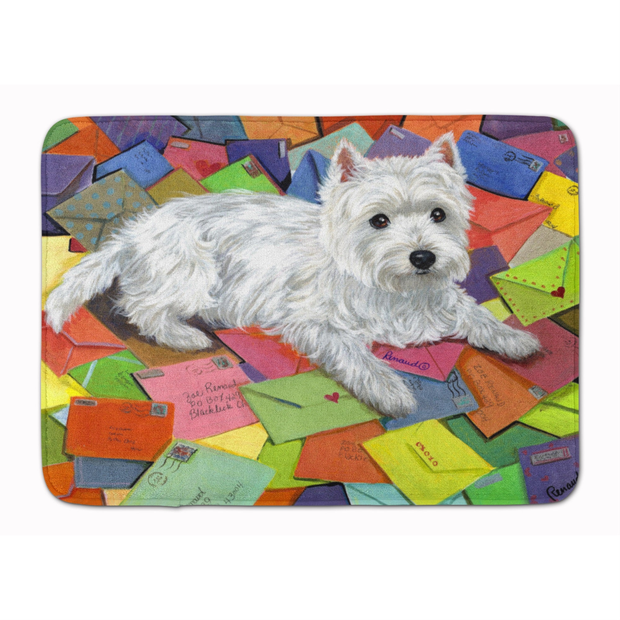 Westie Zoe'S Mail Machine Washable Memory Foam Mat
