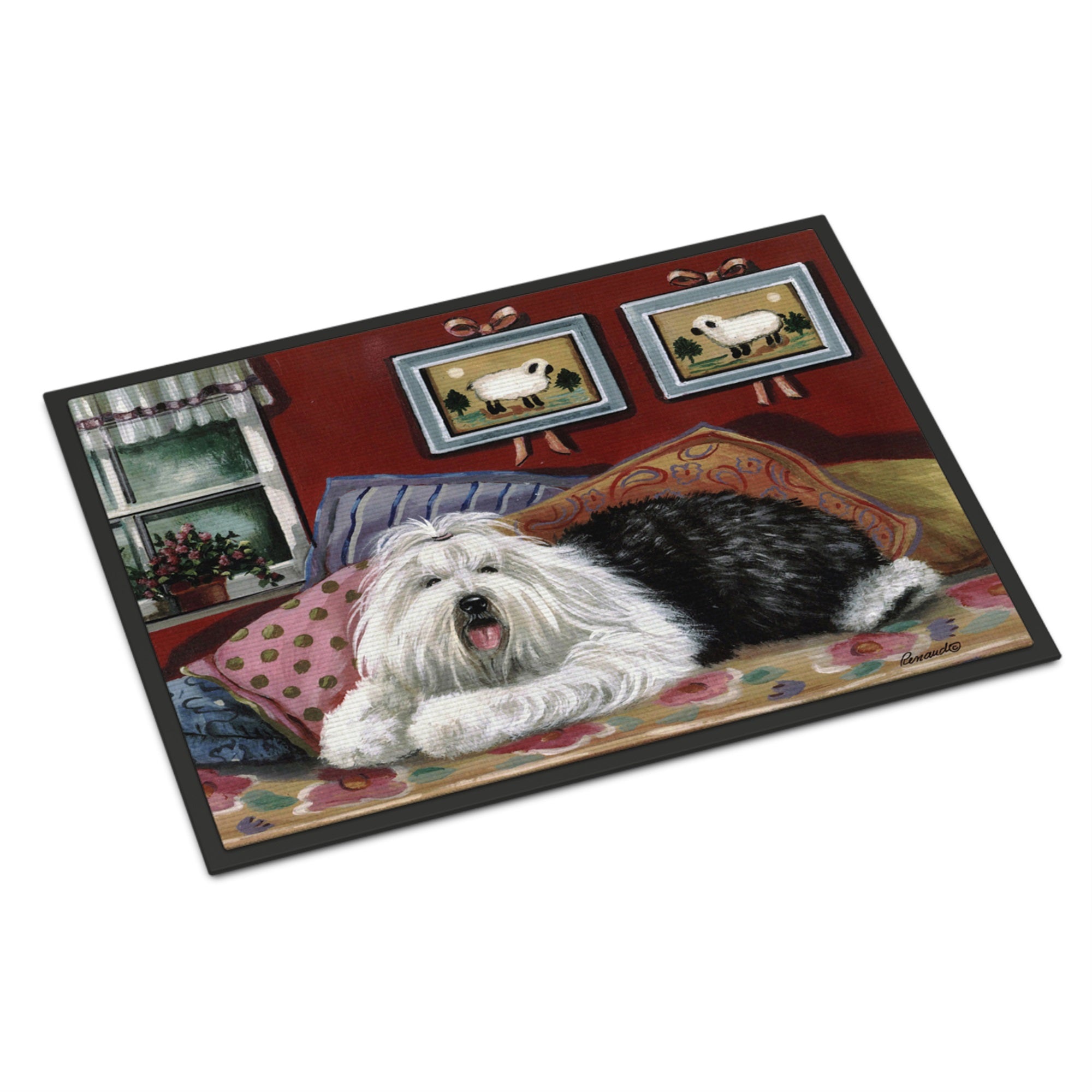 Old English Sheepdog Sweet Dreams Indoor Or Outdoor Mat 18X27