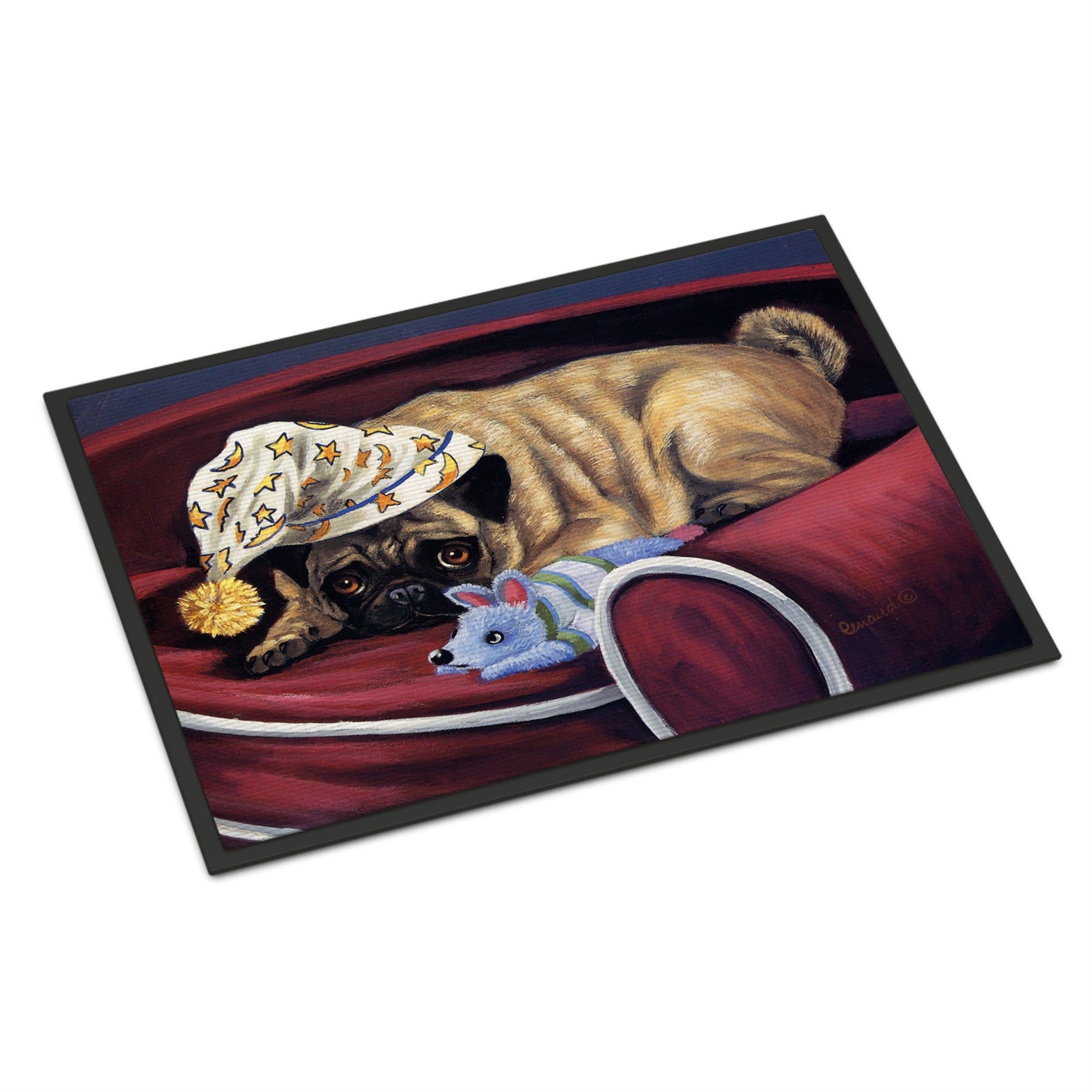 Pug Goodnight Sweetheart Indoor Or Outdoor Mat 18X27