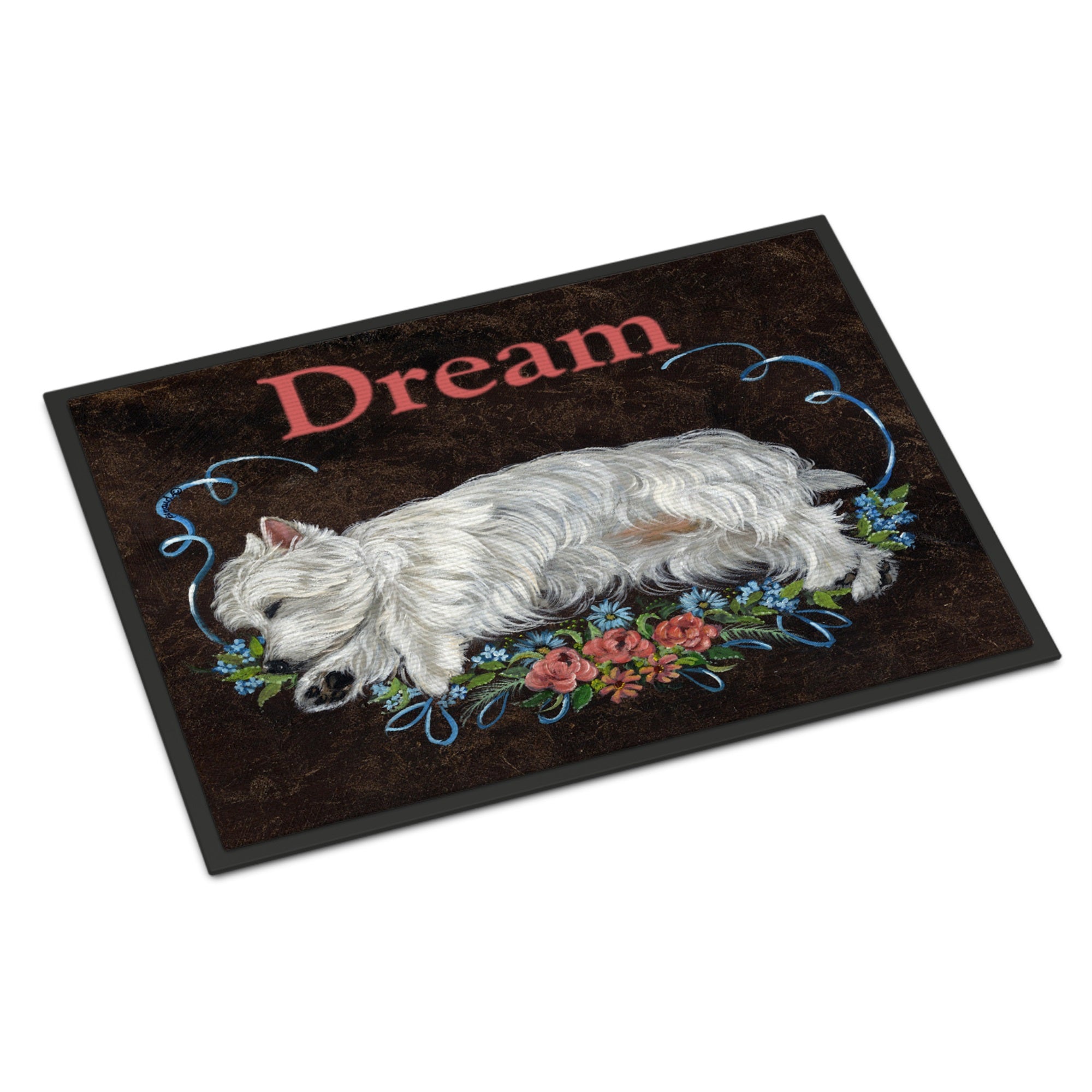 Westie Dream Indoor Or Outdoor Mat 18X27