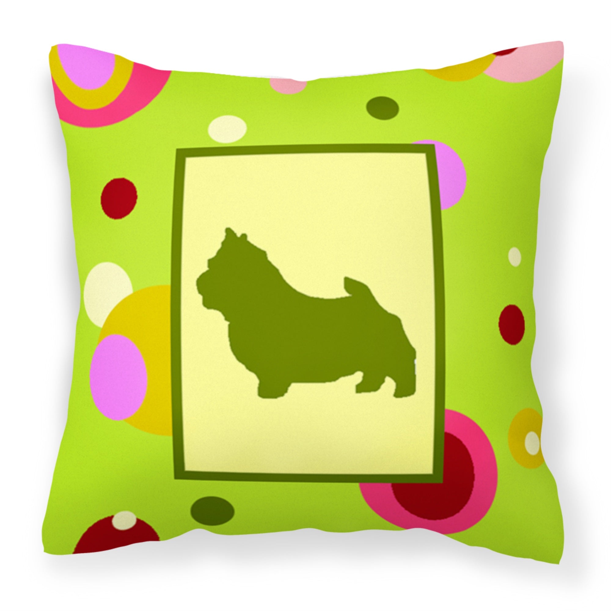 Norwich Terrier Fabric Decorative Pillow