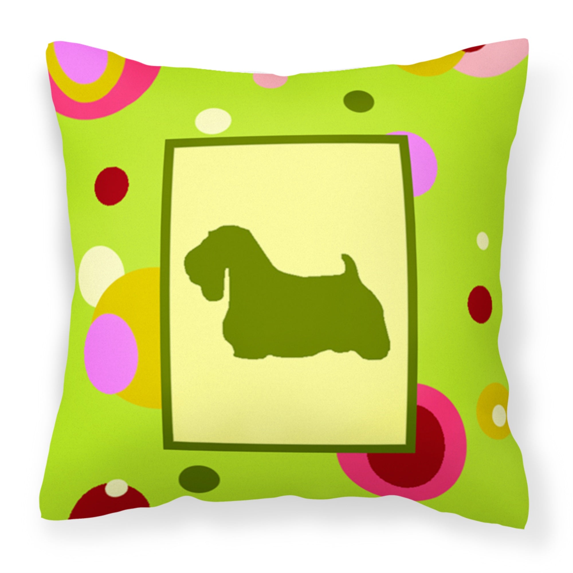 Sealyham Terrier Fabric Decorative Pillow