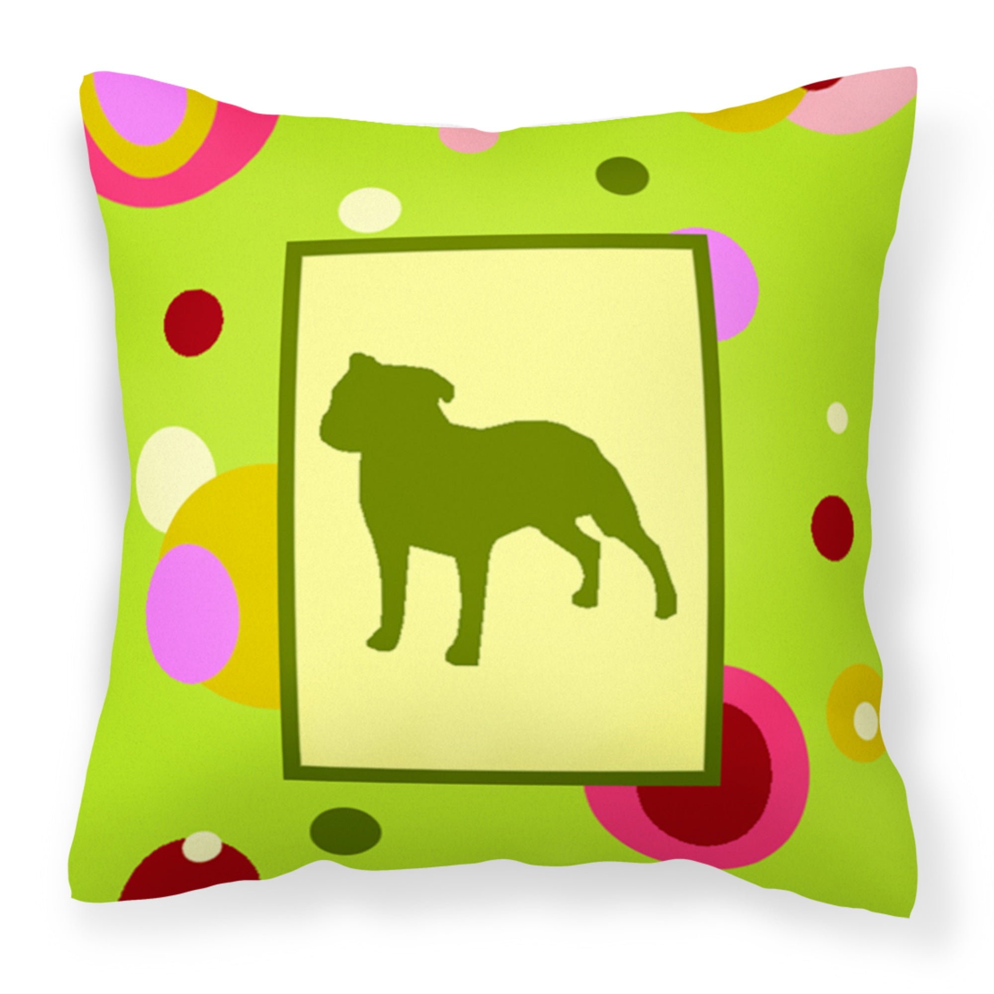 Staffie Fabric Decorative Pillow