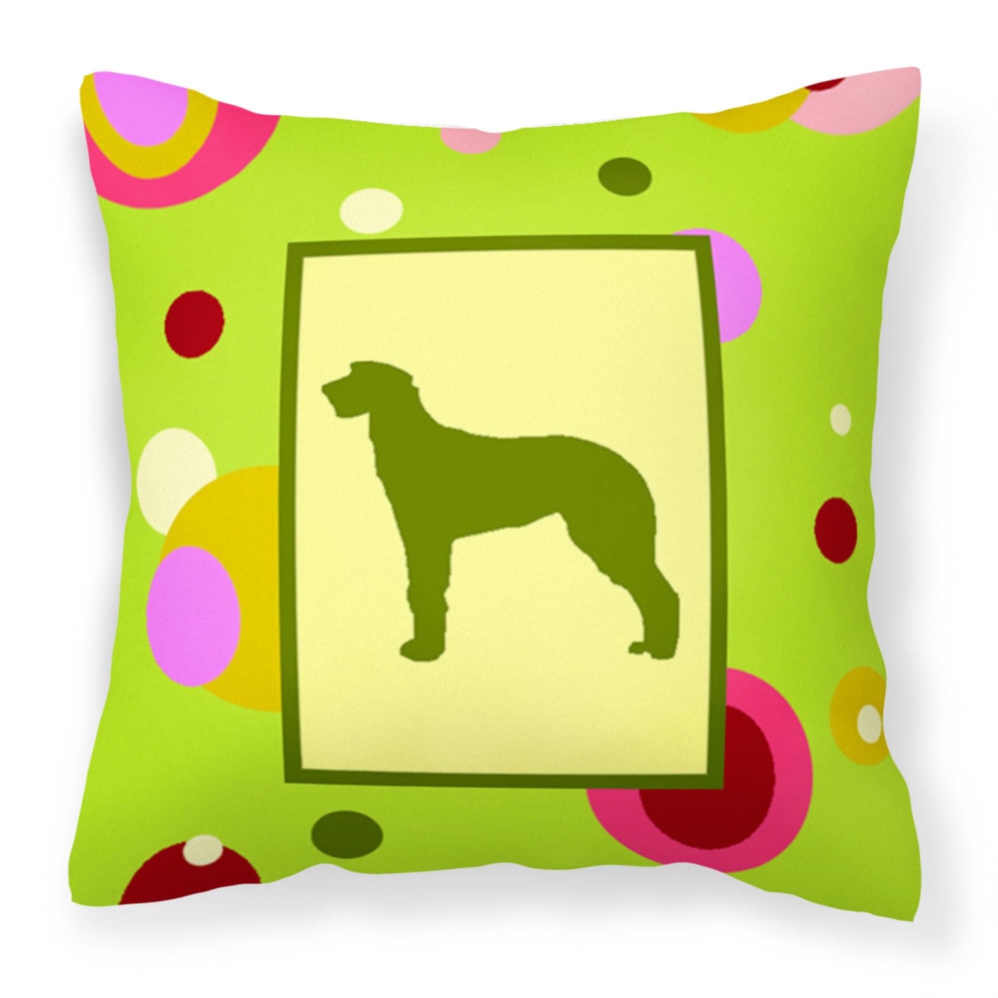 Scottish Deerhound Fabric Decorative Pillow