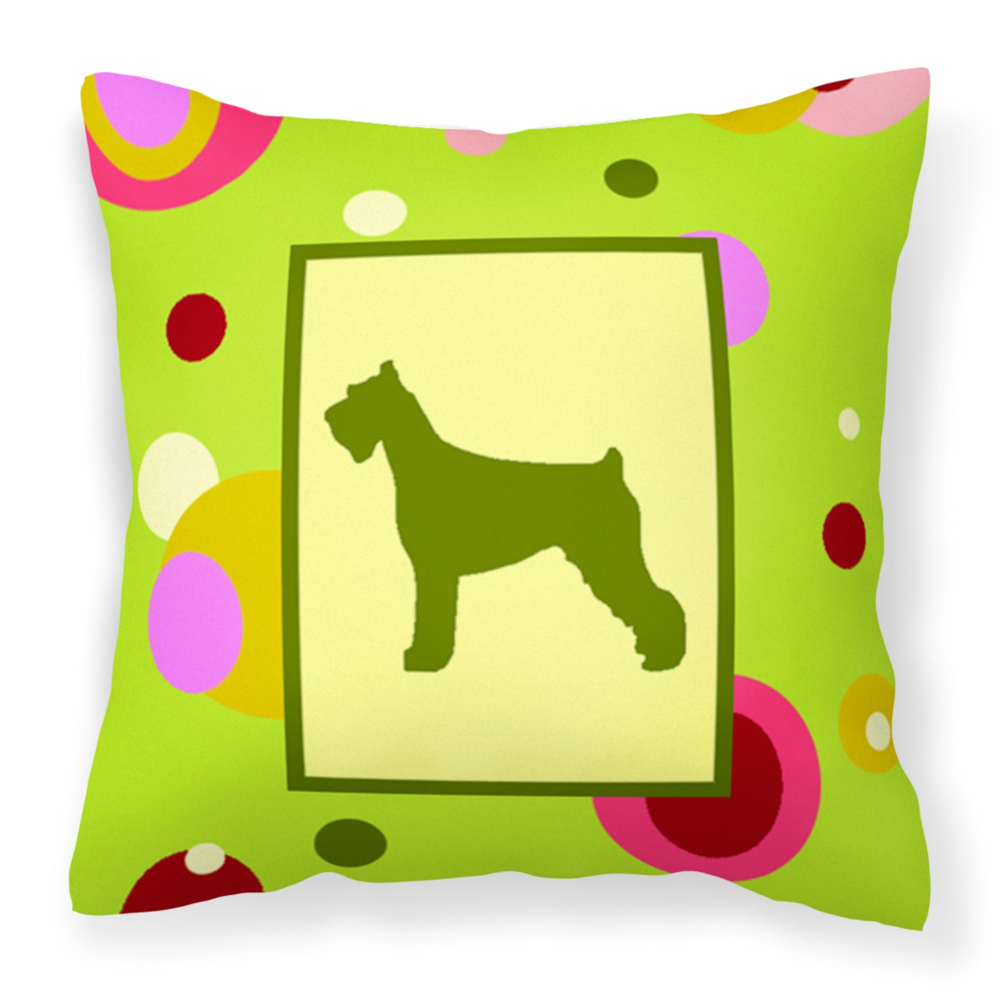 Schnauzer Fabric Decorative Pillow