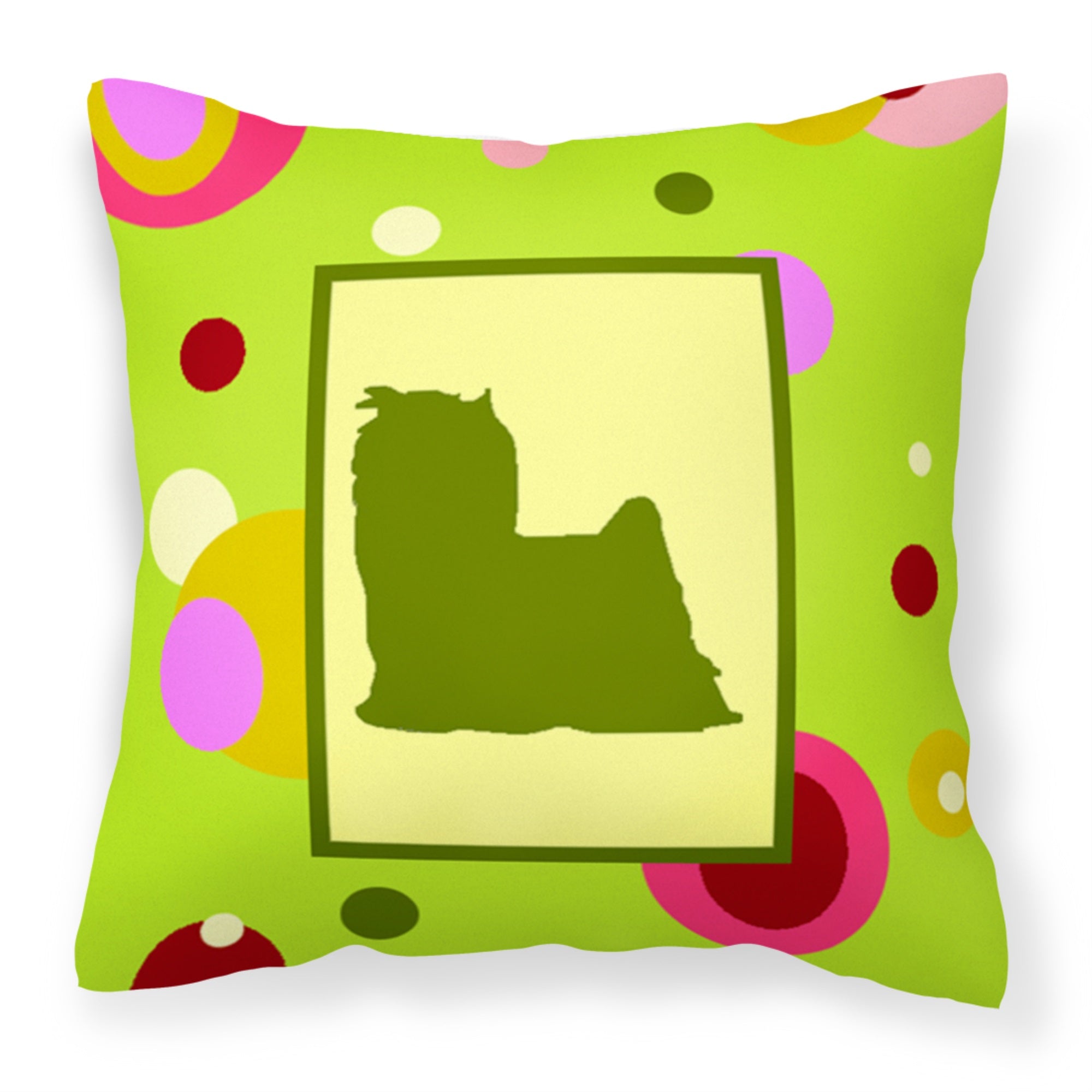 Yorkie Fabric Decorative Pillow