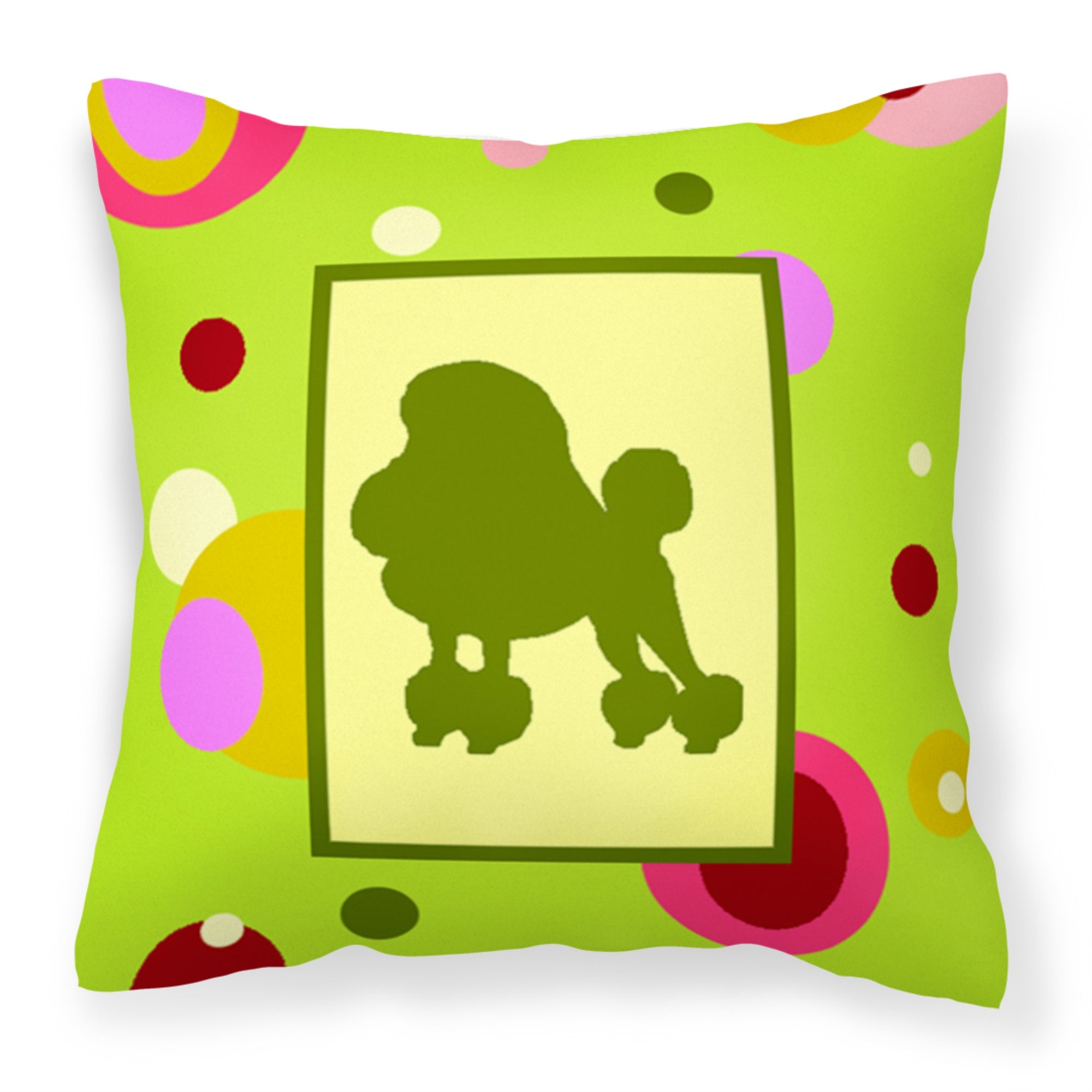 Poodle Fabric Decorative Pillow