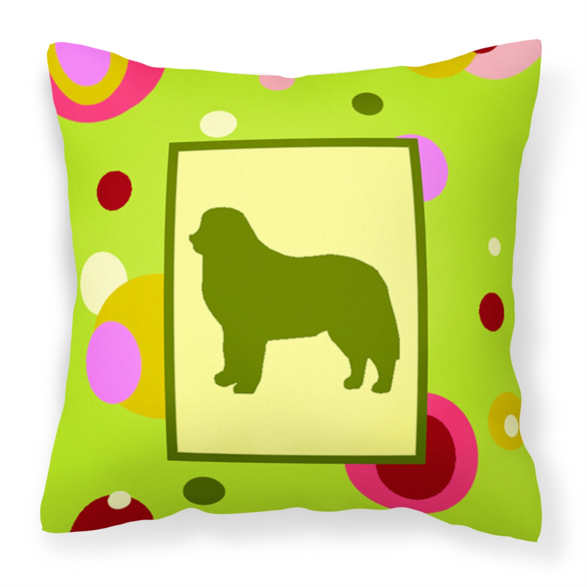 Bernese Mountain Dog Fabric Decorative Pillow