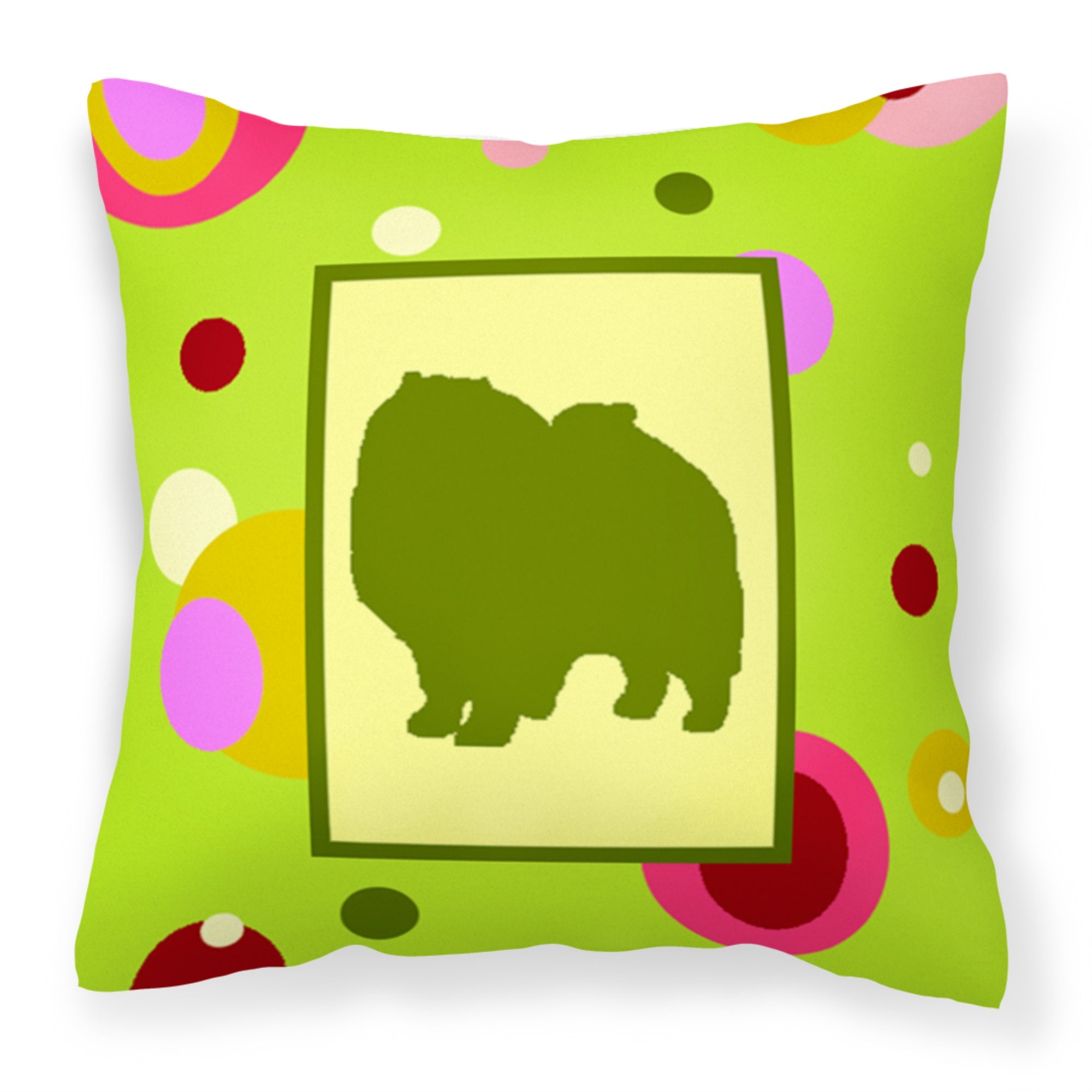 Keeshond Fabric Decorative Pillow