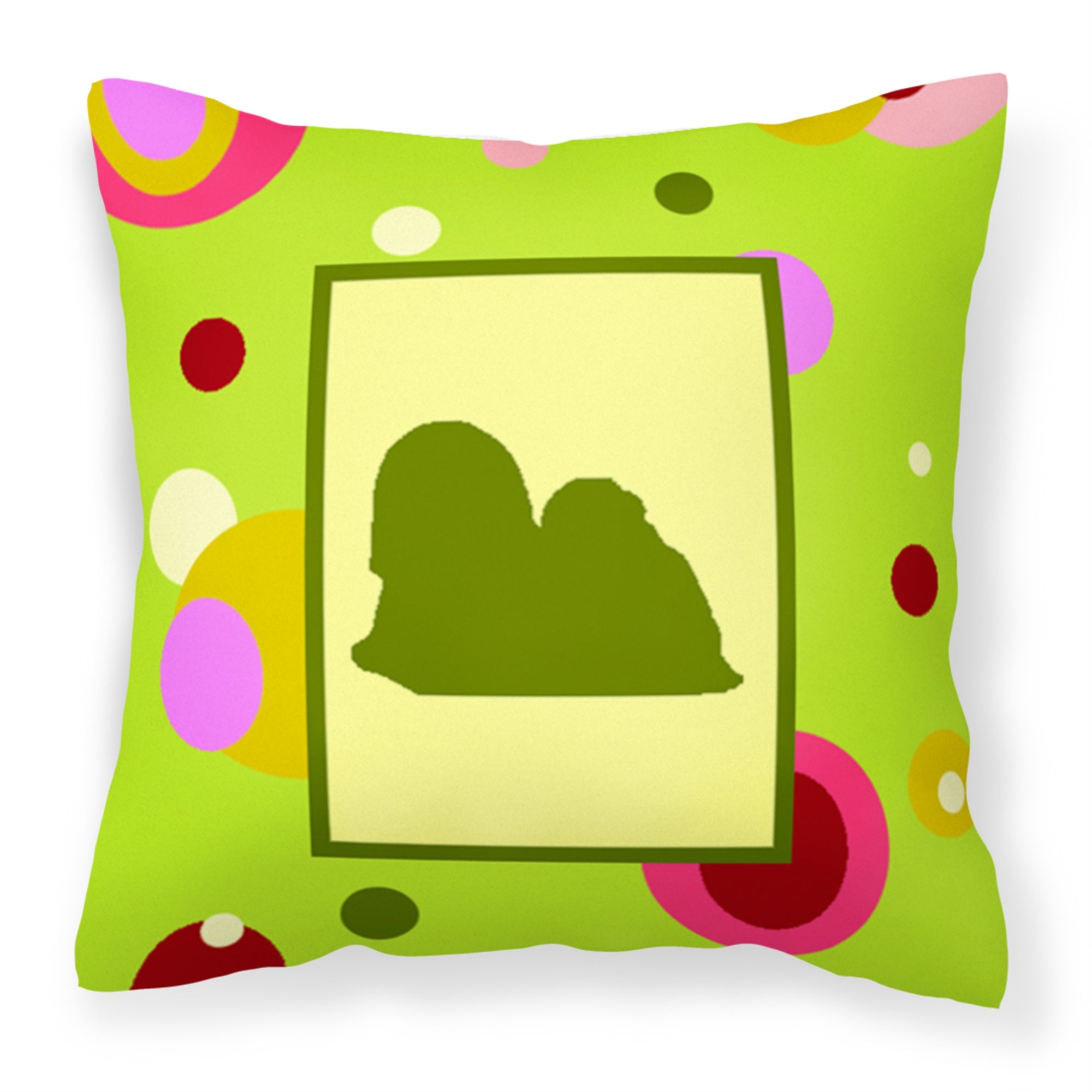 Lhasa Apso Fabric Decorative Pillow