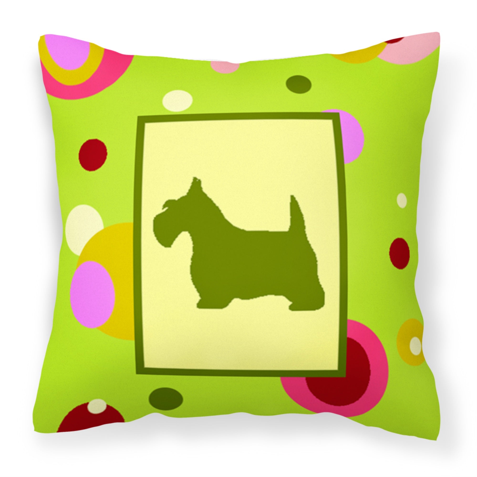 Scottish Terrier Fabric Decorative Pillow