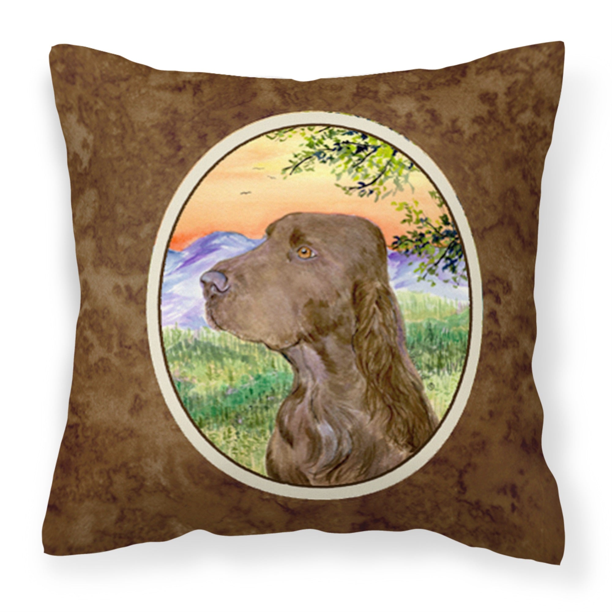 Field Spaniel Fabric Decorative Pillow