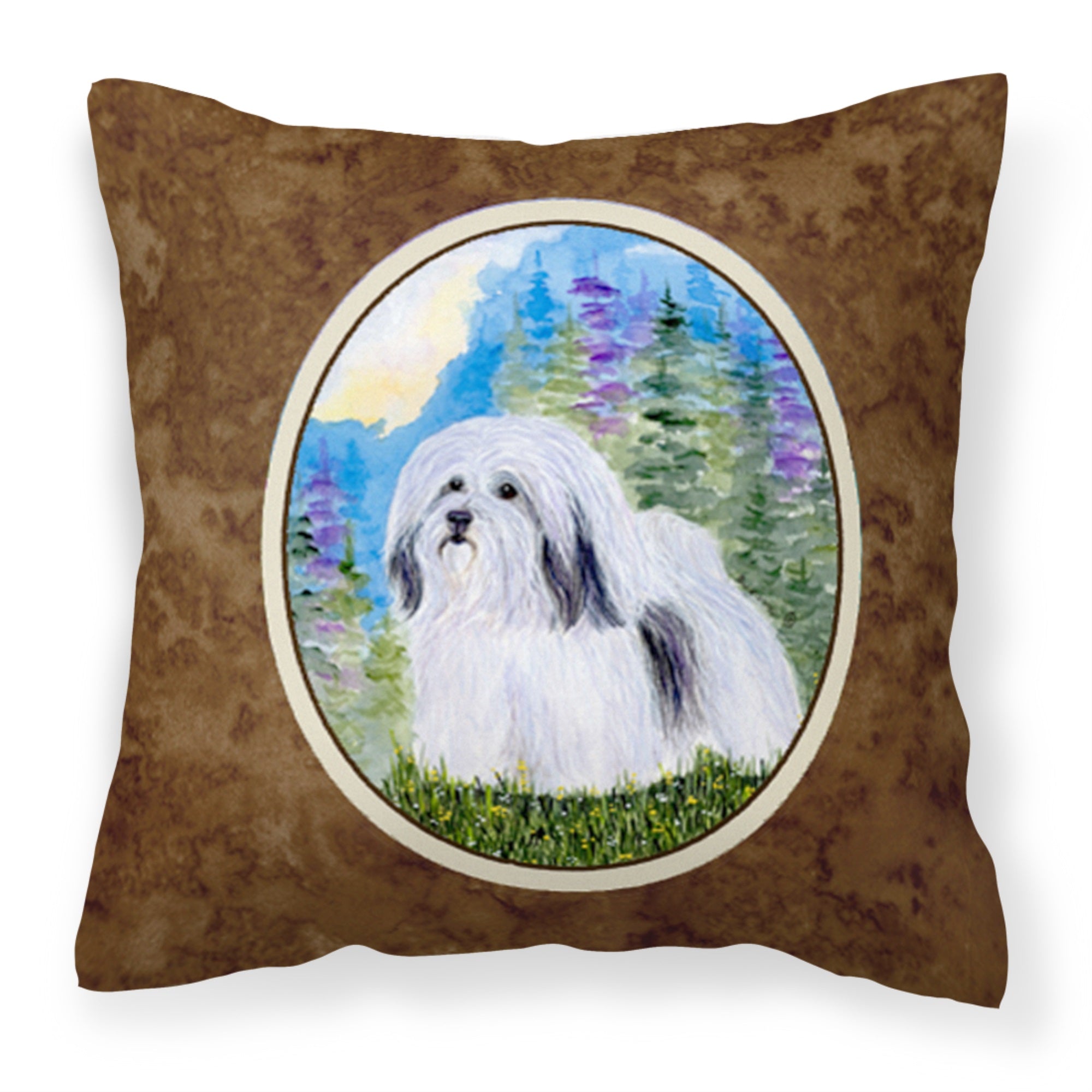Havanese Fabric Decorative Pillow