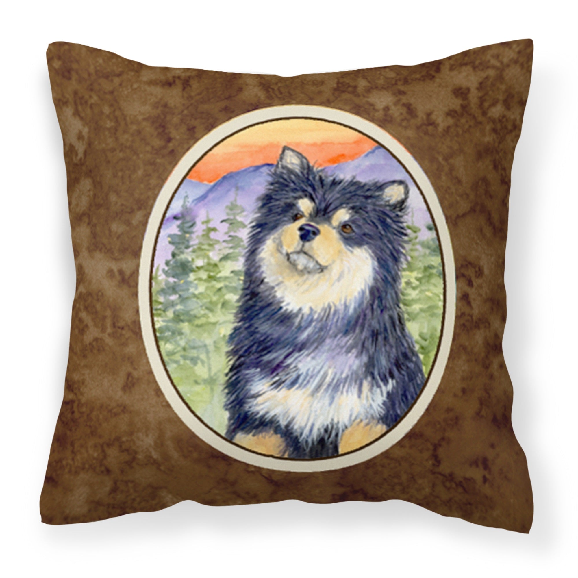 Finnish Lapphund Fabric Decorative Pillow
