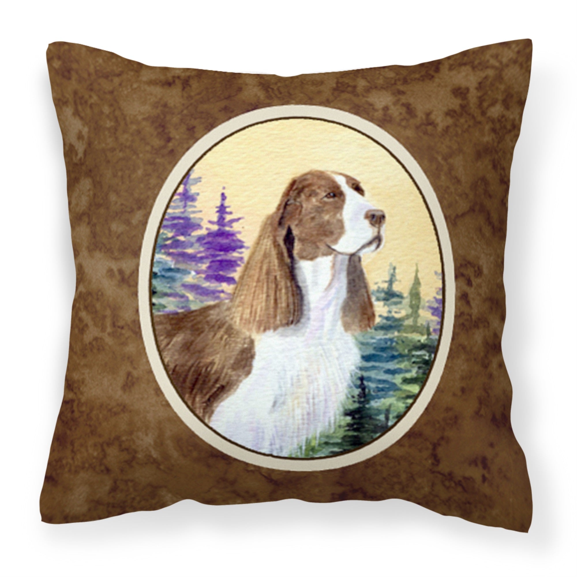 Springer Spaniel Fabric Decorative Pillow