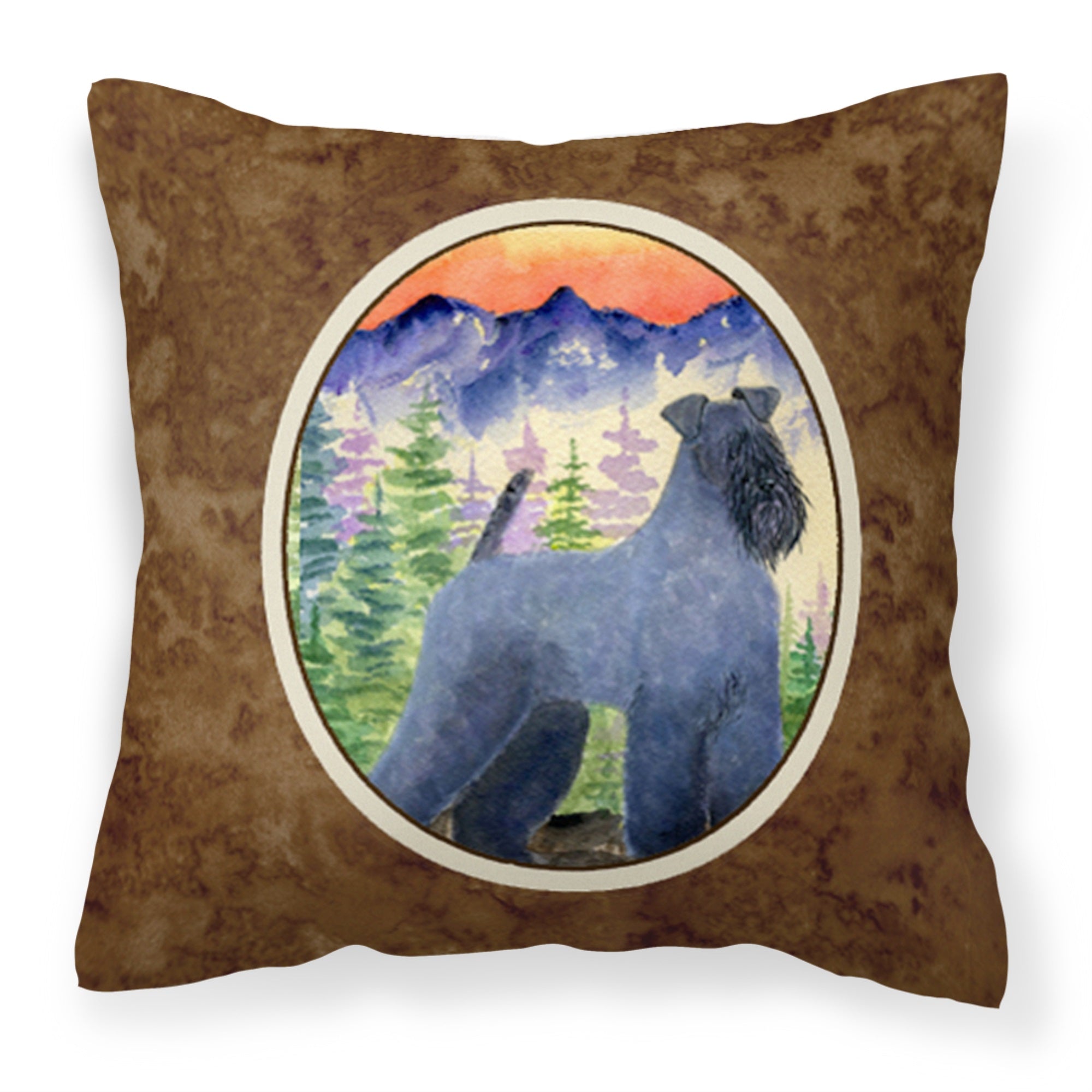 Kerry Blue Terrier Fabric Decorative Pillow