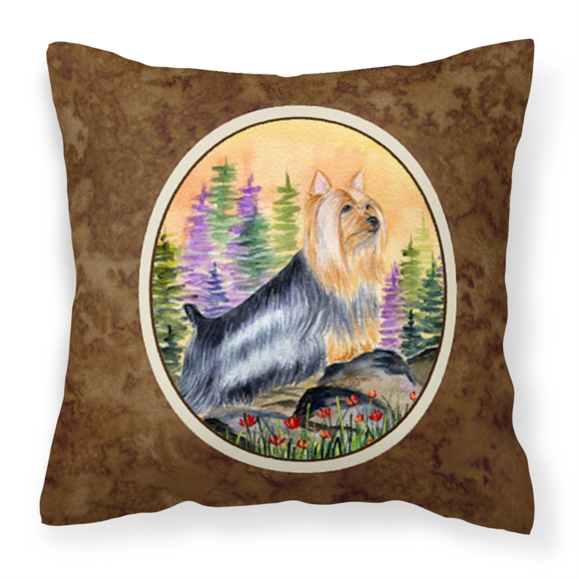 Silky Terrier Fabric Decorative Pillow