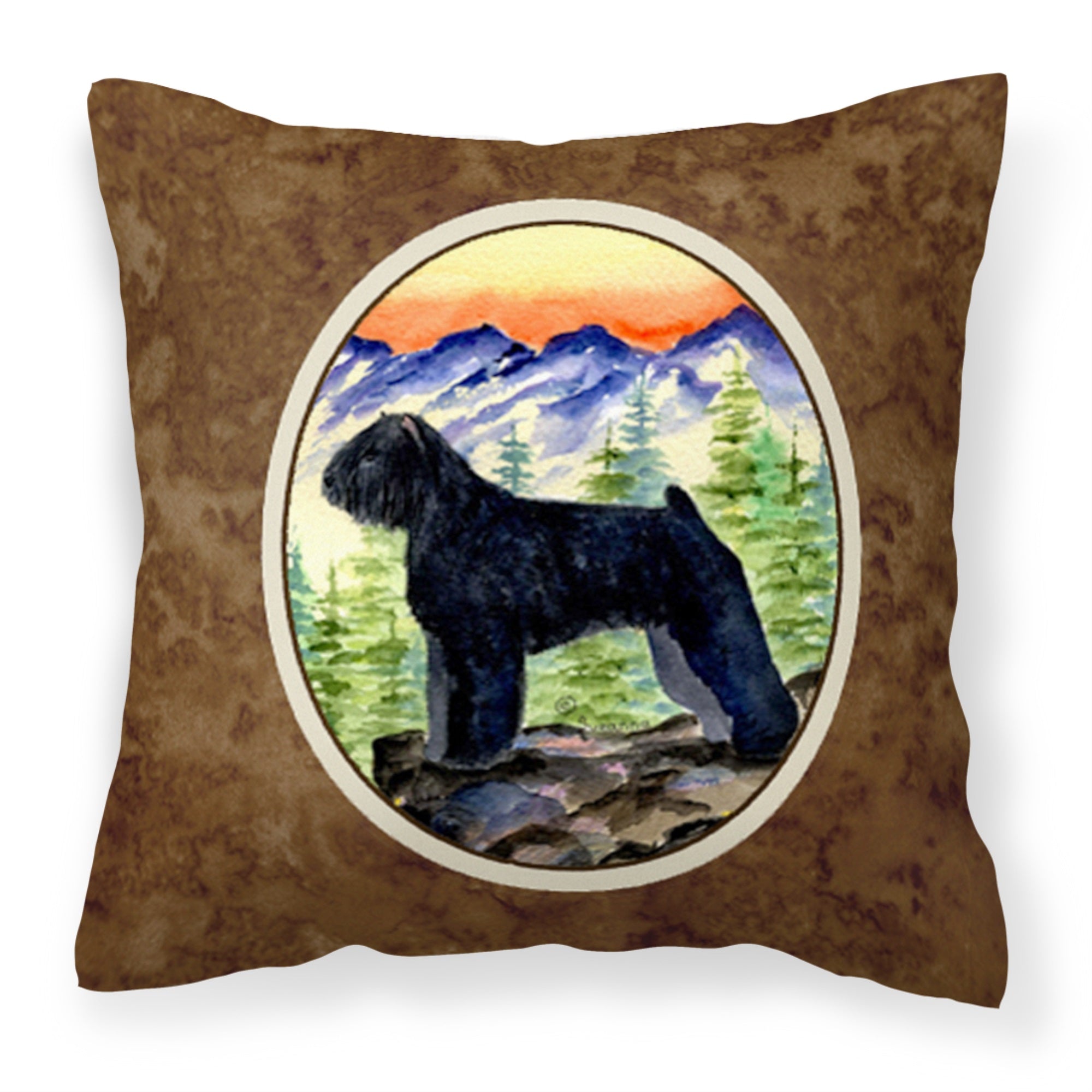 Bouvier Des Flandres Fabric Decorative Pillow